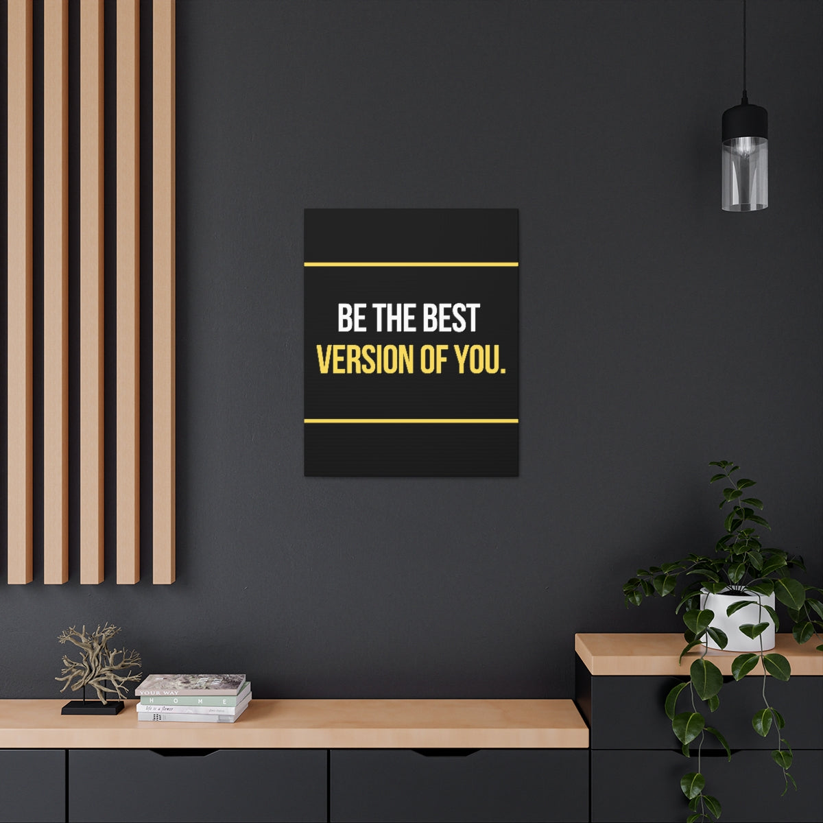 Scripture Walls Inspirational Wall Art Be The Best Version Of You Motivation Wall Decor for Home Office Gym Inspiring Success Quote Print Ready to Hang Unframed-Express Your Love Gifts