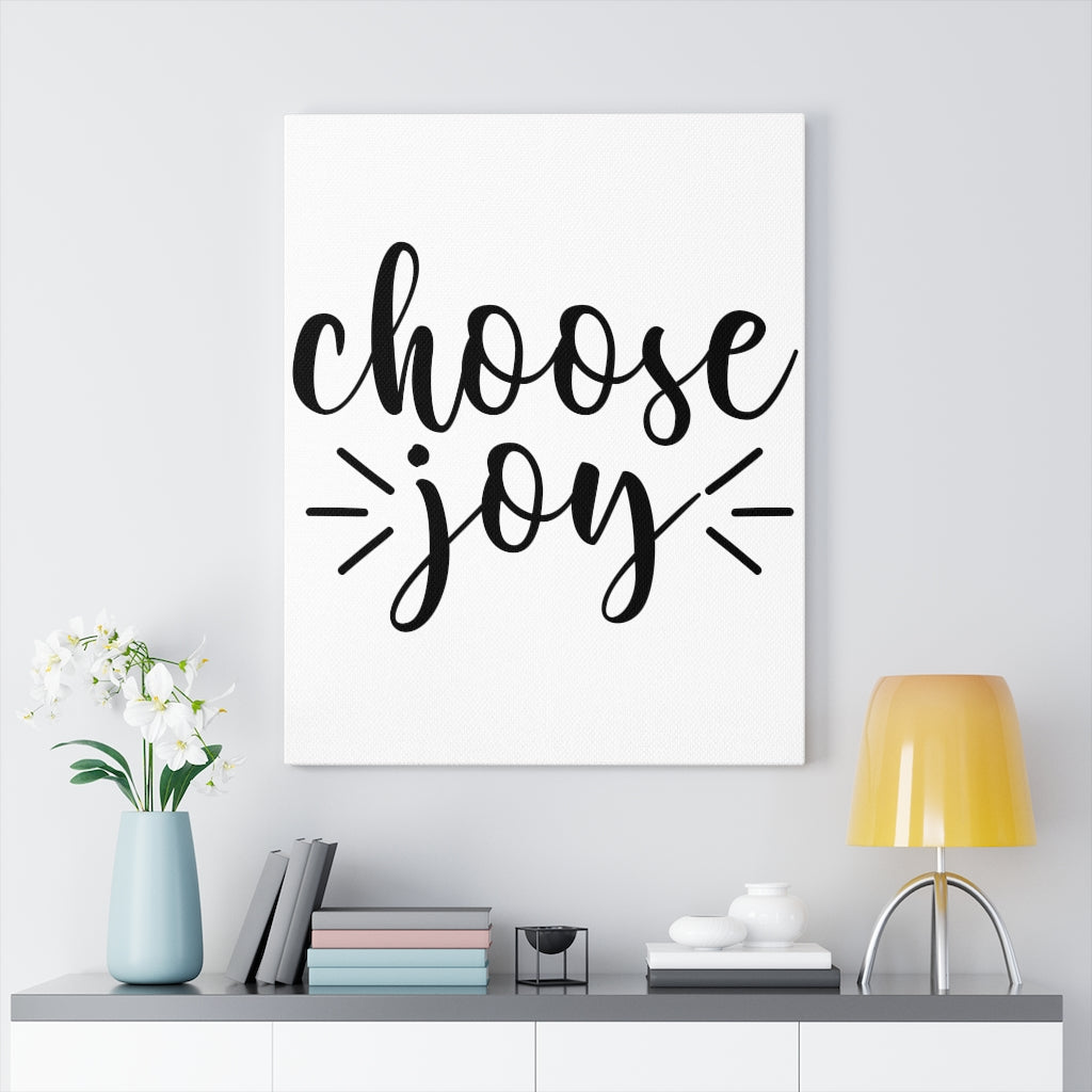 Scripture Walls Inspirational Wall Art Choose Joy Black And White Wall Art Motivation Wall Decor for Home Office Gym Inspiring Success Quote Print Ready to Hang Unframed-Express Your Love Gifts