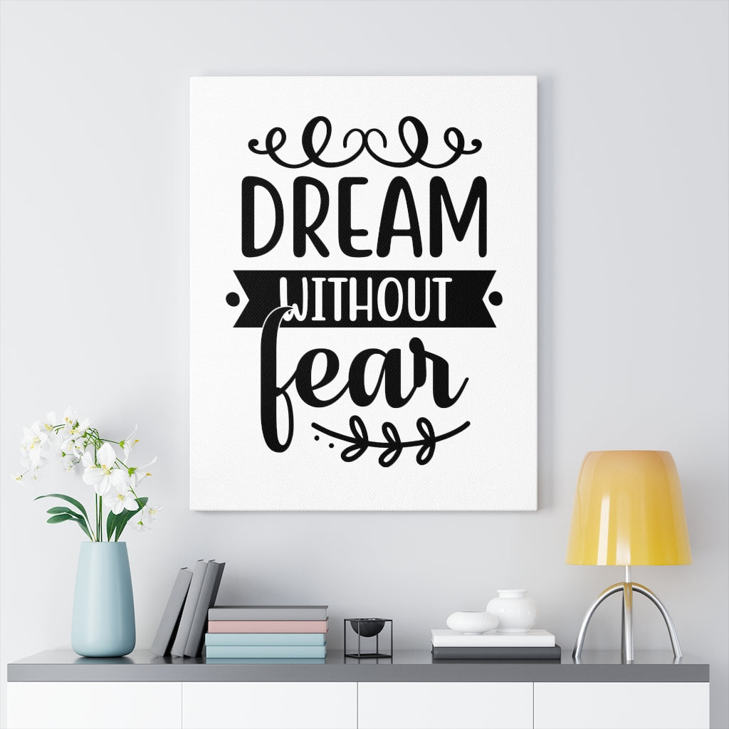 Scripture Walls Inspirational Wall Art Dream Without Fear Wall Art Motivation Wall Decor for Home Office Gym Inspiring Success Quote Print Ready to Hang Unframed-Express Your Love Gifts