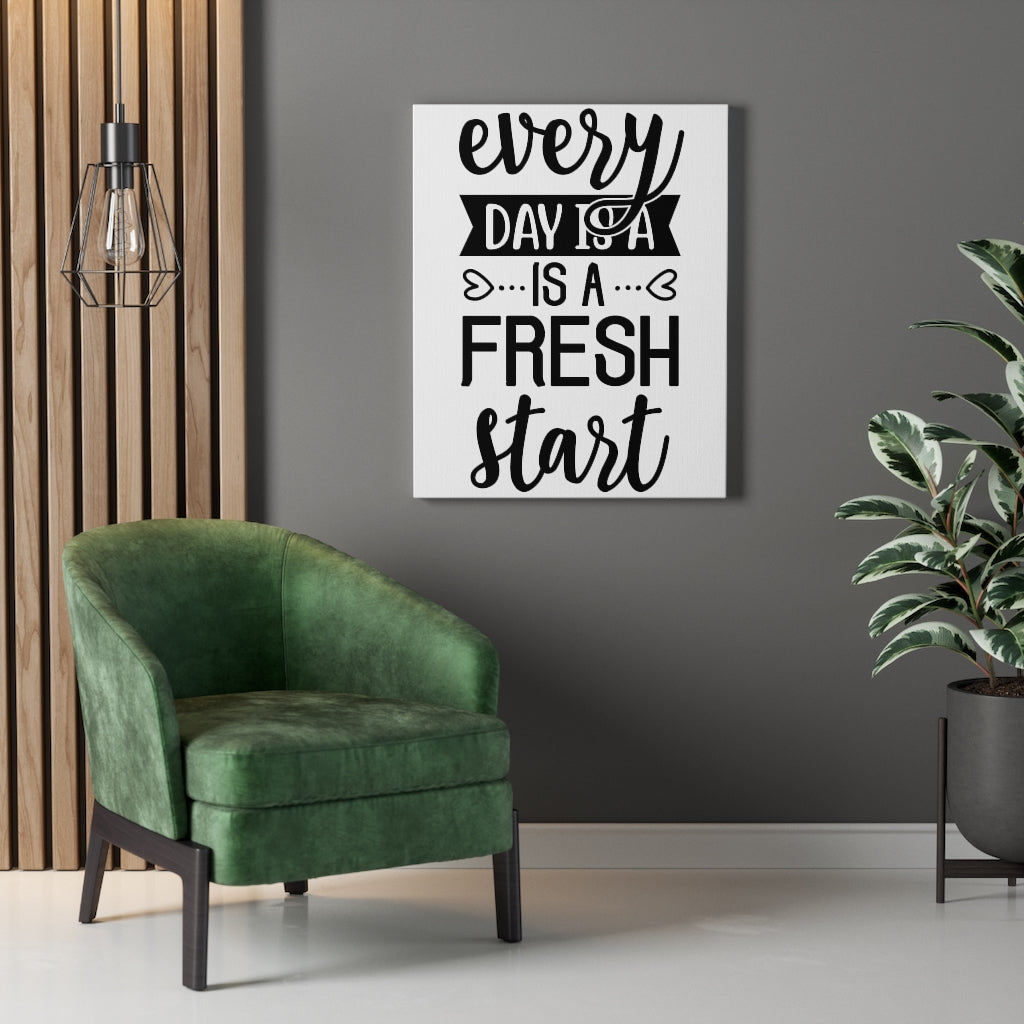Scripture Walls Inspirational Wall Art Every Day Is A Fresh Start Wall Art Motivation Wall Decor for Home Office Gym Inspiring Success Quote Print Ready to Hang Unframed-Express Your Love Gifts