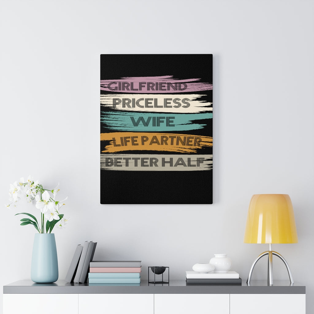Scripture Walls Inspirational Wall Art Priceless Wife Life Partner Wall Art Motivation Wall Decor for Home Office Gym Inspiring Success Quote Print Ready to Hang Unframed-Express Your Love Gifts