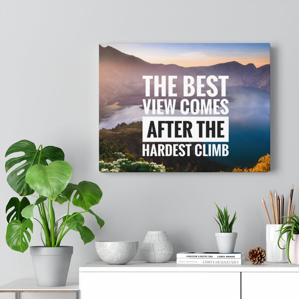 Scripture Walls Inspirational Wall Art The Best View Lake Motivational Print Ready to Hang Artwork Unframed-Express Your Love Gifts