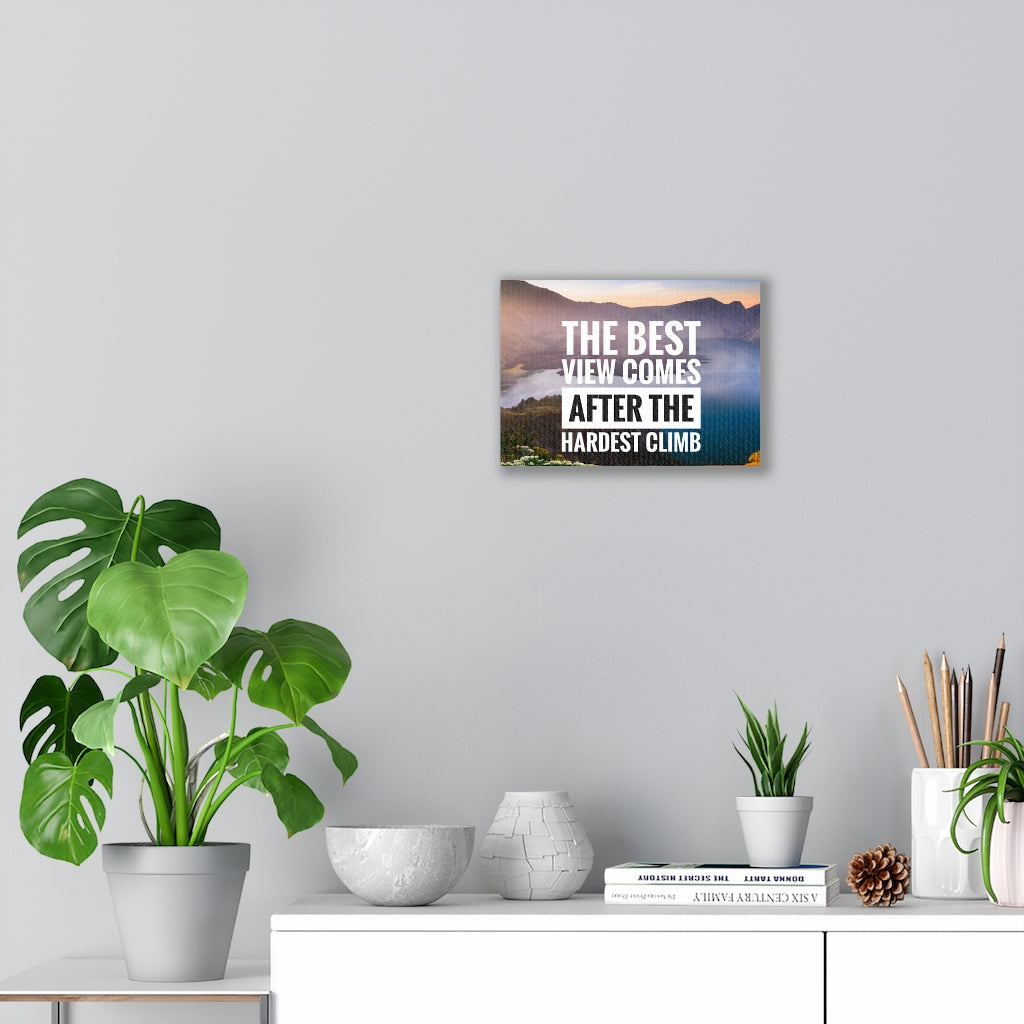 Scripture Walls Inspirational Wall Art The Best View Lake Motivational Print Ready to Hang Artwork Unframed-Express Your Love Gifts