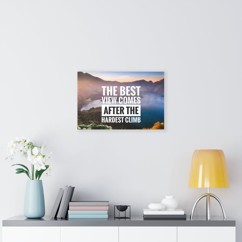 Scripture Walls Inspirational Wall Art The Best View Lake Motivational Print Ready to Hang Artwork Unframed-Express Your Love Gifts