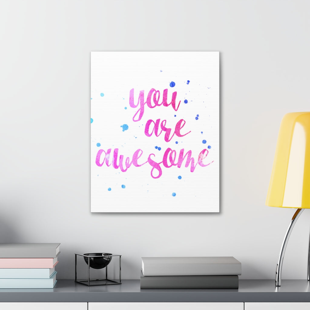 Scripture Walls Inspirational Wall Art You Are Awesome Motivation Wall Decor for Home Office Gym Inspiring Success Quote Print Ready to Hang Unframed-Express Your Love Gifts