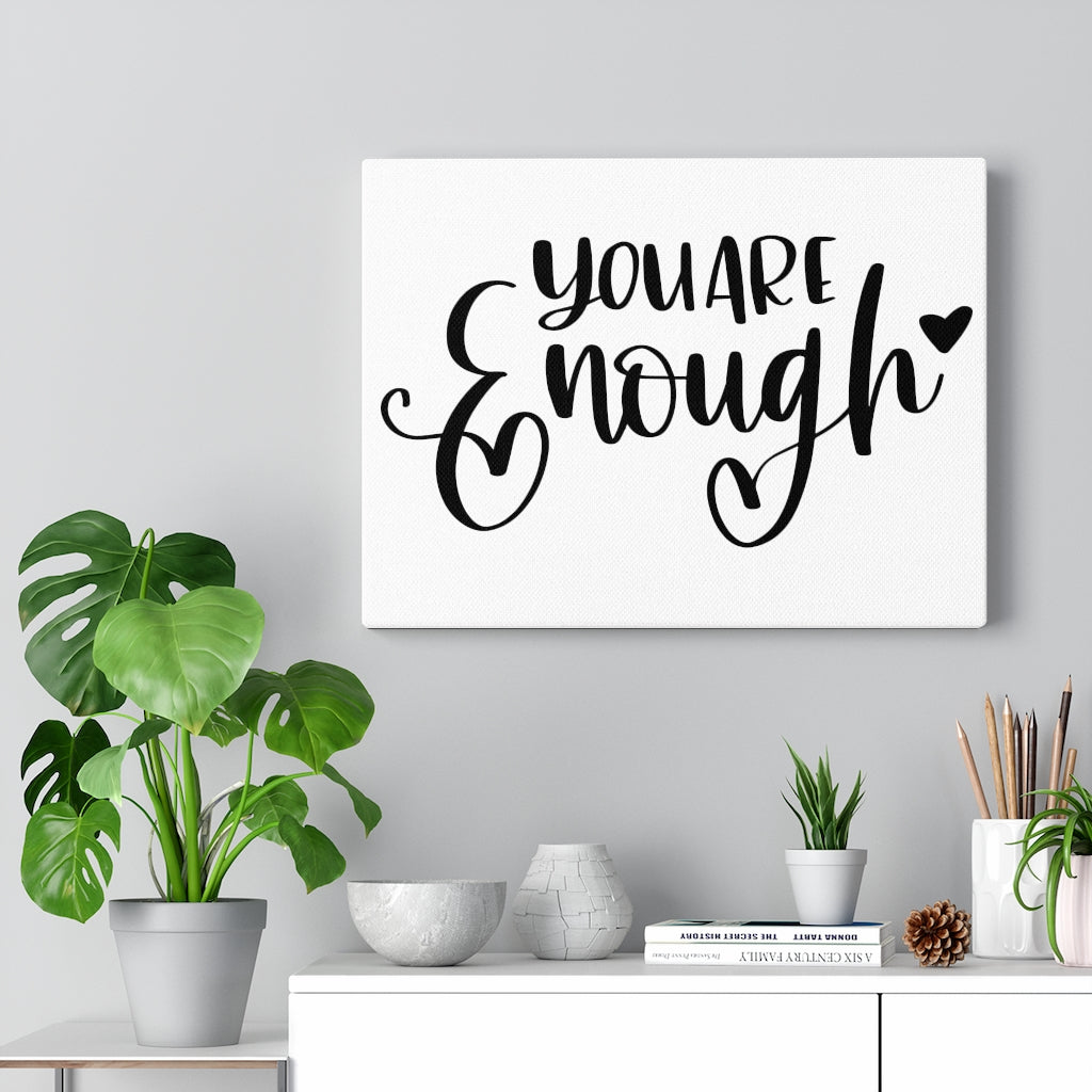Scripture Walls Inspirational Wall Art You Are Enough Wall Art Motivational Motto Inspiring Prints Artwork Decor Ready to Hang Unframed-Express Your Love Gifts