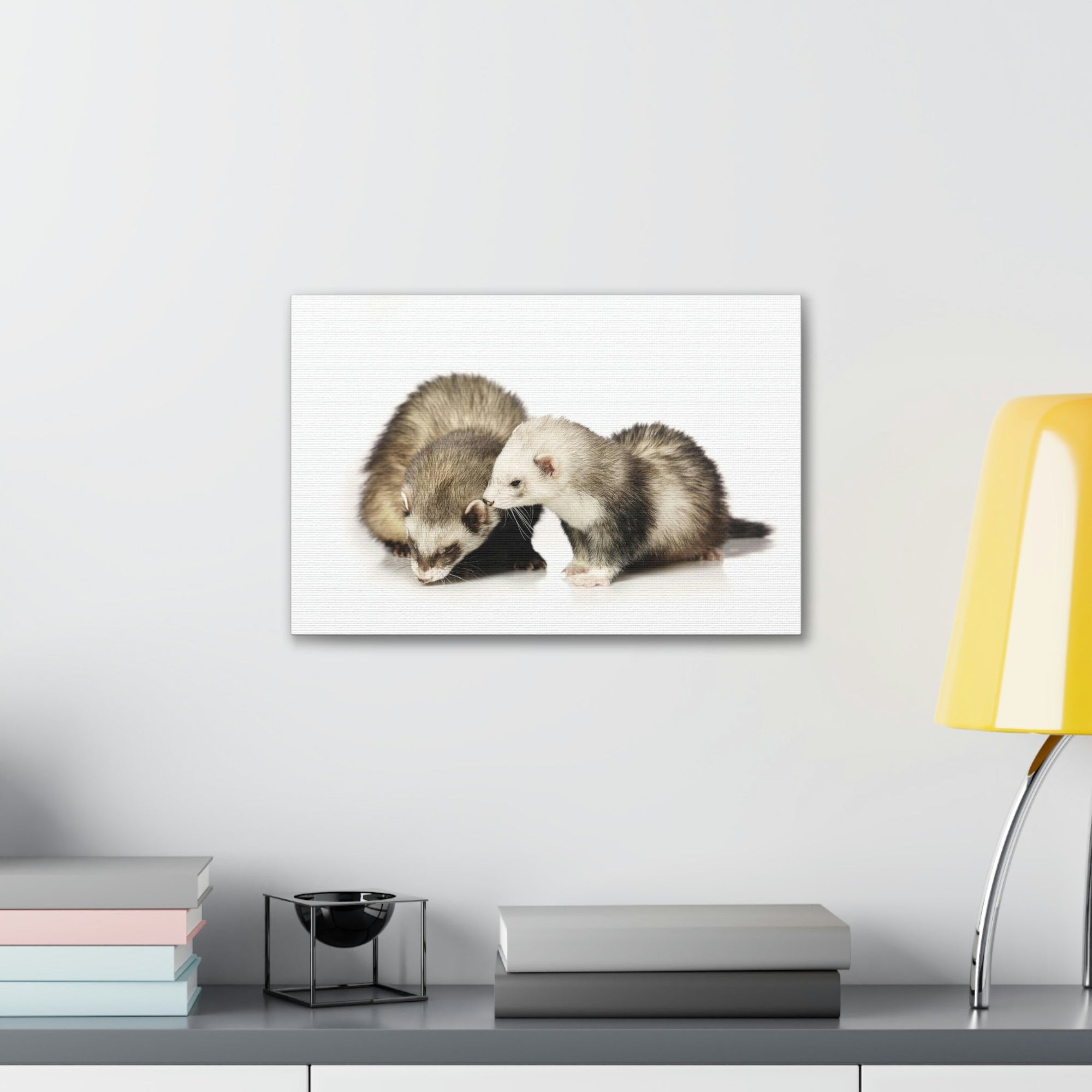 Scripture Walls Isolated Couple Badger Print Animal Wall Art Wildlife Canvas Prints Wall Art Ready to Hang Unframed-Express Your Love Gifts