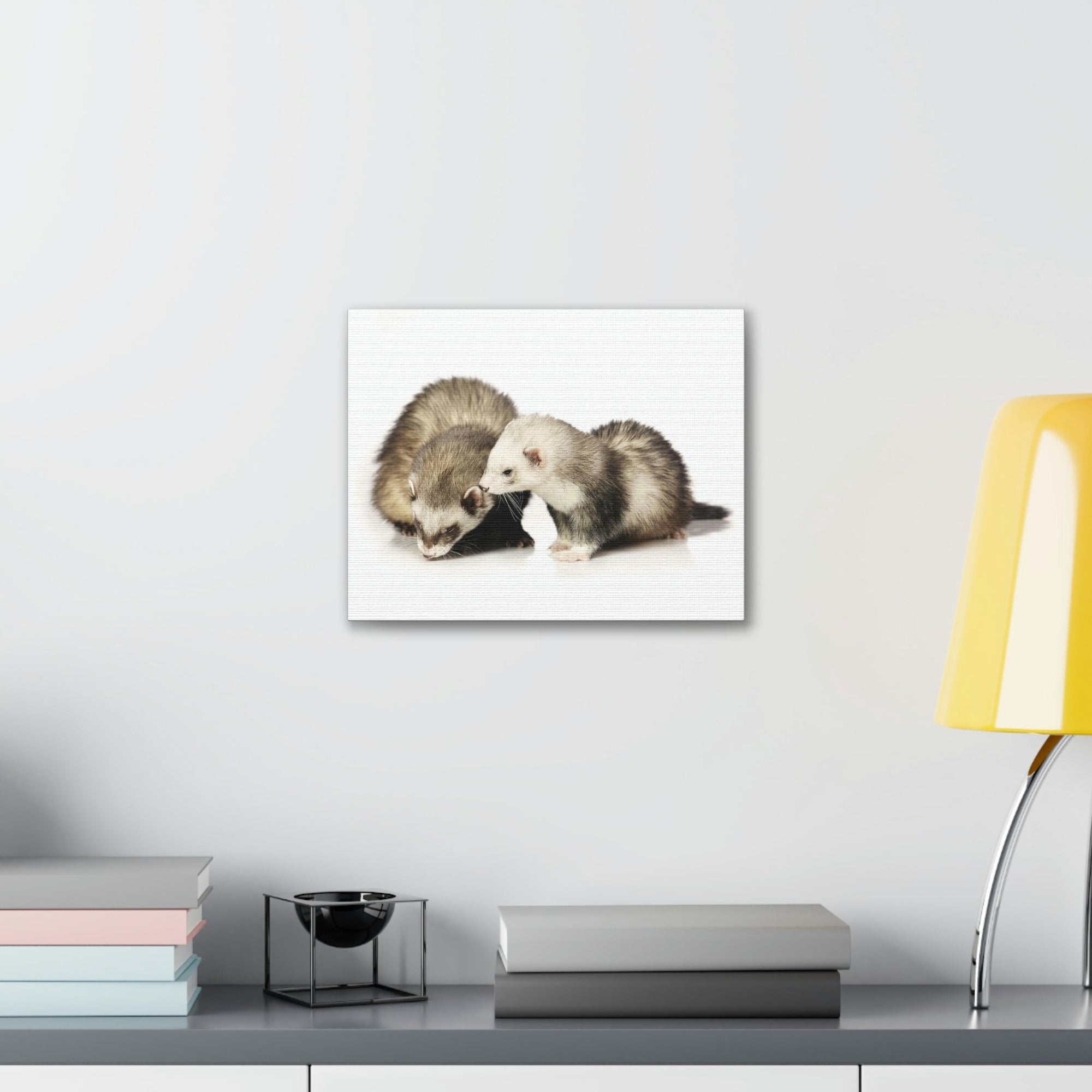 Scripture Walls Isolated Couple Badger Print Animal Wall Art Wildlife Canvas Prints Wall Art Ready to Hang Unframed-Express Your Love Gifts