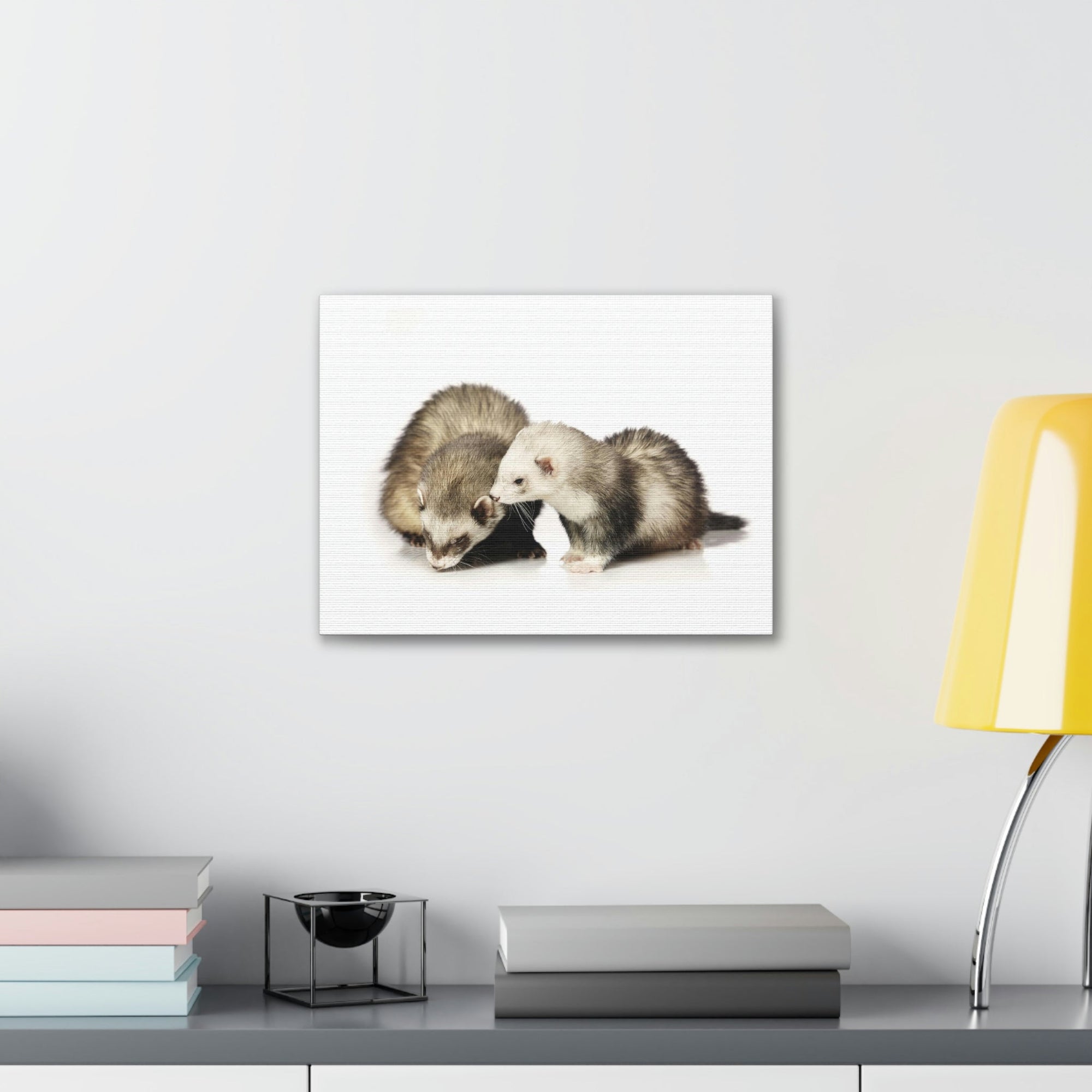 Scripture Walls Isolated Couple Badger Print Animal Wall Art Wildlife Canvas Prints Wall Art Ready to Hang Unframed-Express Your Love Gifts