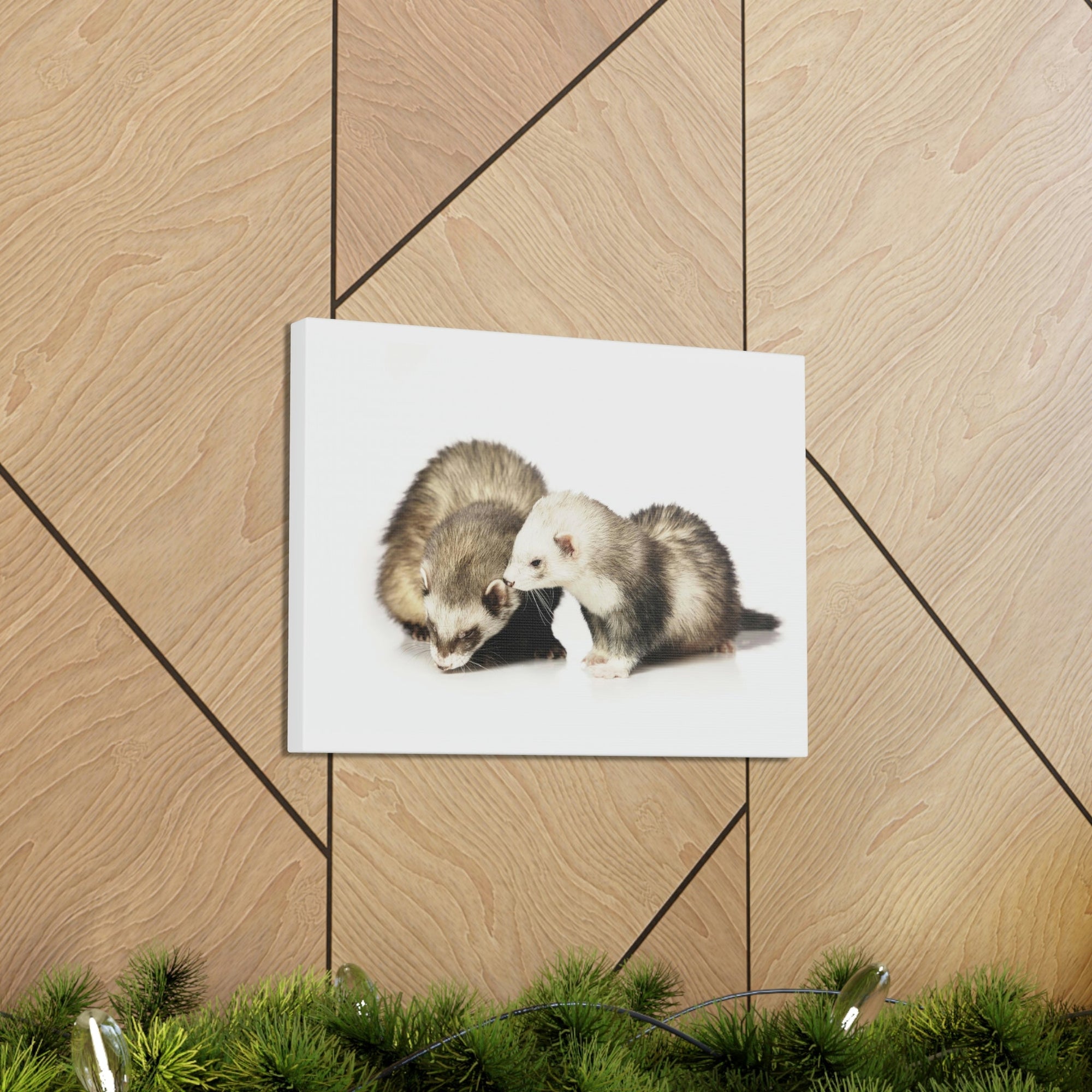 Scripture Walls Isolated Couple Badger Print Animal Wall Art Wildlife Canvas Prints Wall Art Ready to Hang Unframed-Express Your Love Gifts