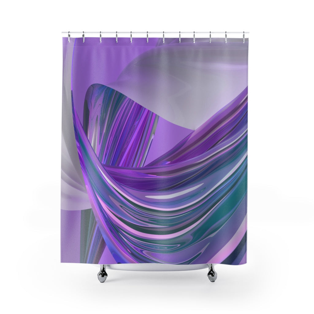 Luxury Iridescent Satin Stylish Design 71" x 74" Elegant Waterproof Shower Curtain for a Spa-like Bathroom Paradise Exceptional Craftsmanship-Express Your Love Gifts