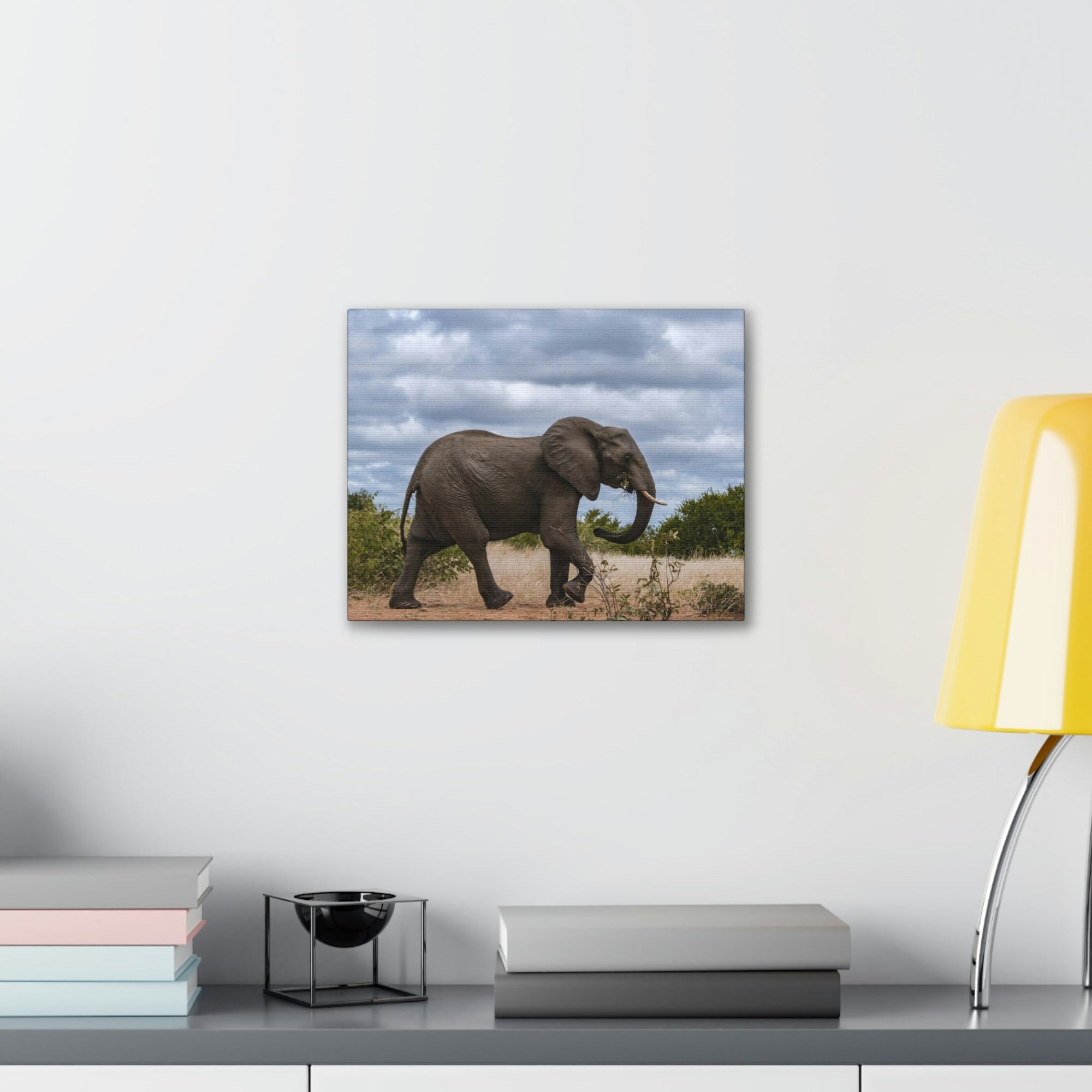 Scripture Walls Majestic African Elephant Art Majestic African Elephant Print Animal Wall Art Wildlife Canvas Prints Wall Art Ready to Hang Unframed-Express Your Love Gifts