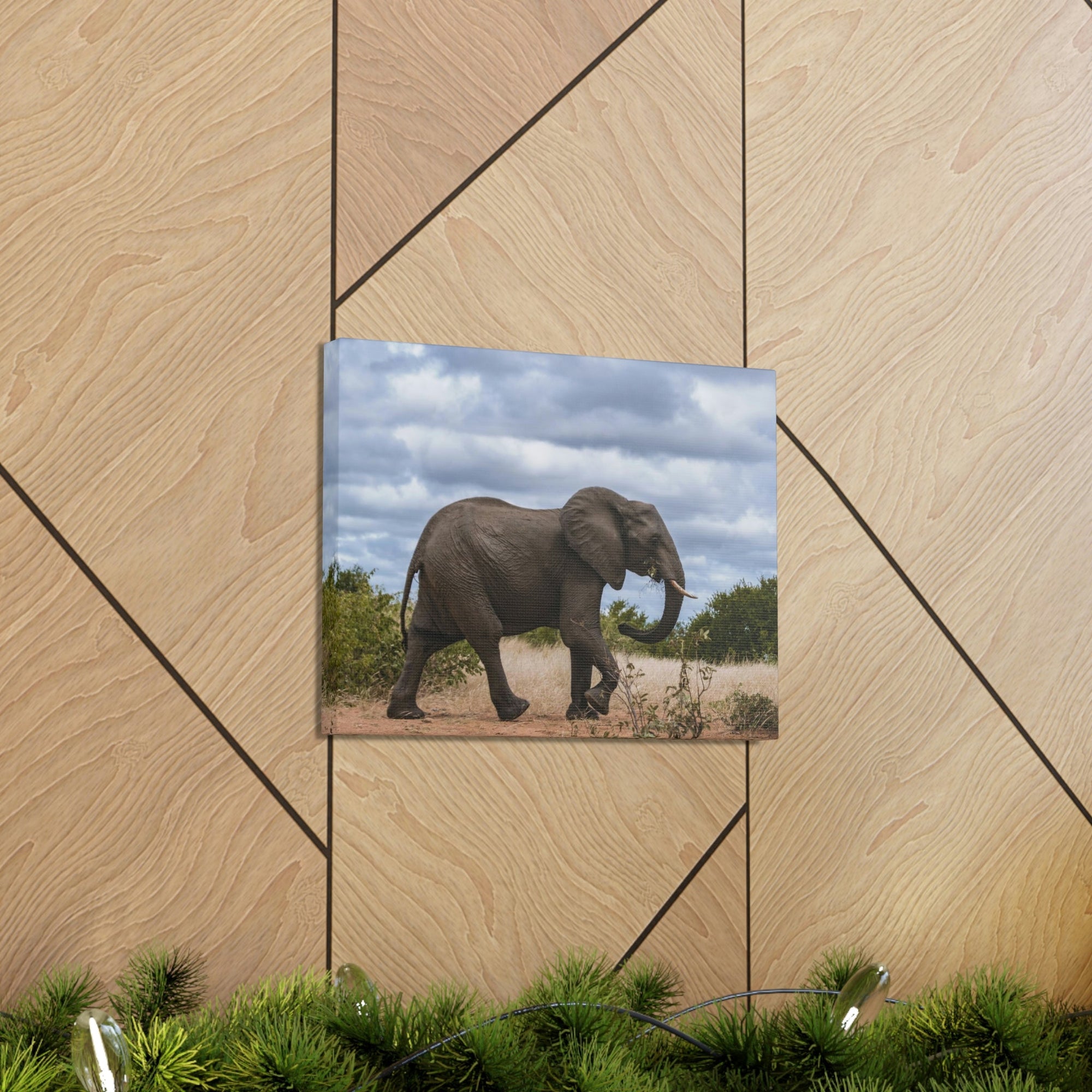 Scripture Walls Majestic African Elephant Art Majestic African Elephant Print Animal Wall Art Wildlife Canvas Prints Wall Art Ready to Hang Unframed-Express Your Love Gifts