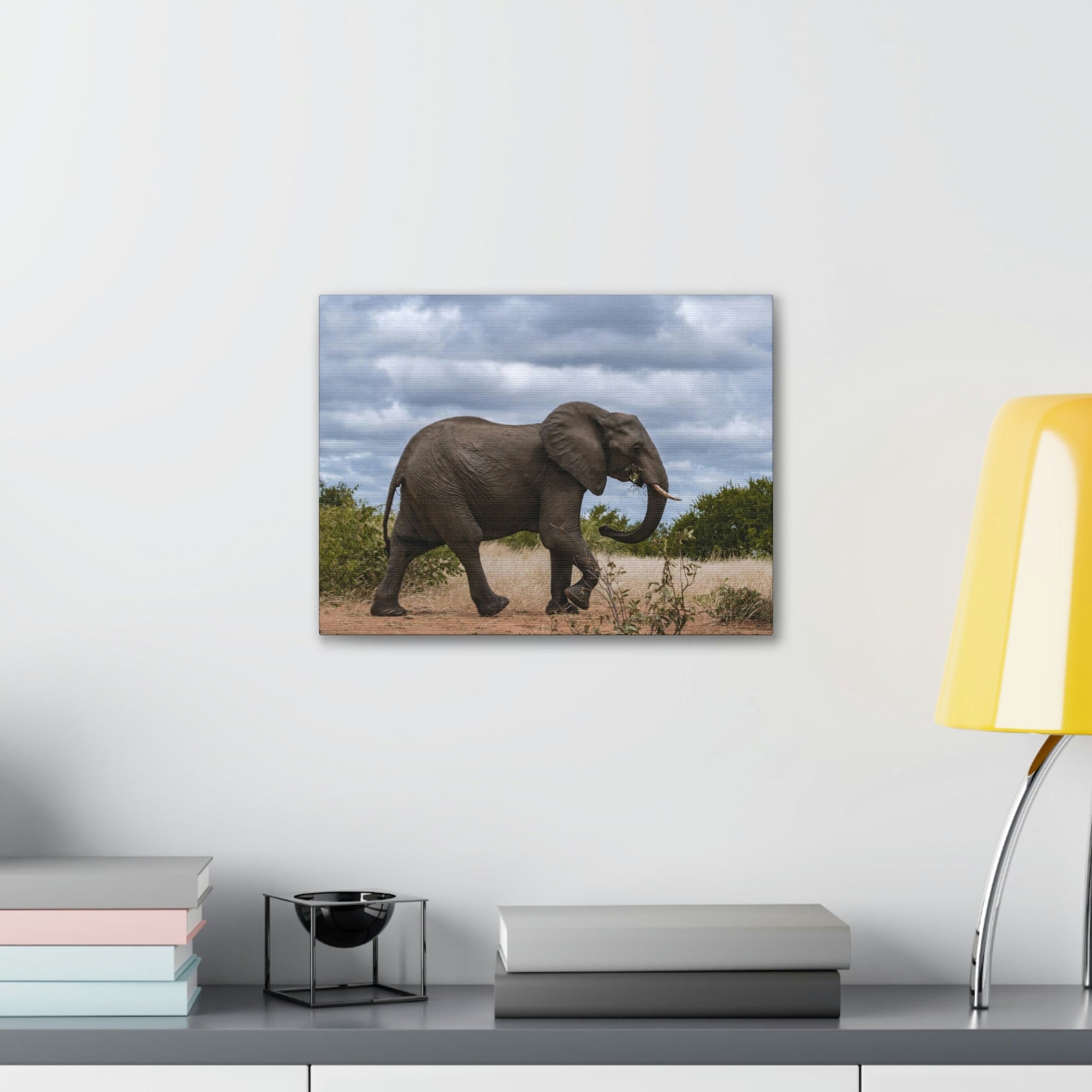 Scripture Walls Majestic African Elephant Art Majestic African Elephant Print Animal Wall Art Wildlife Canvas Prints Wall Art Ready to Hang Unframed-Express Your Love Gifts