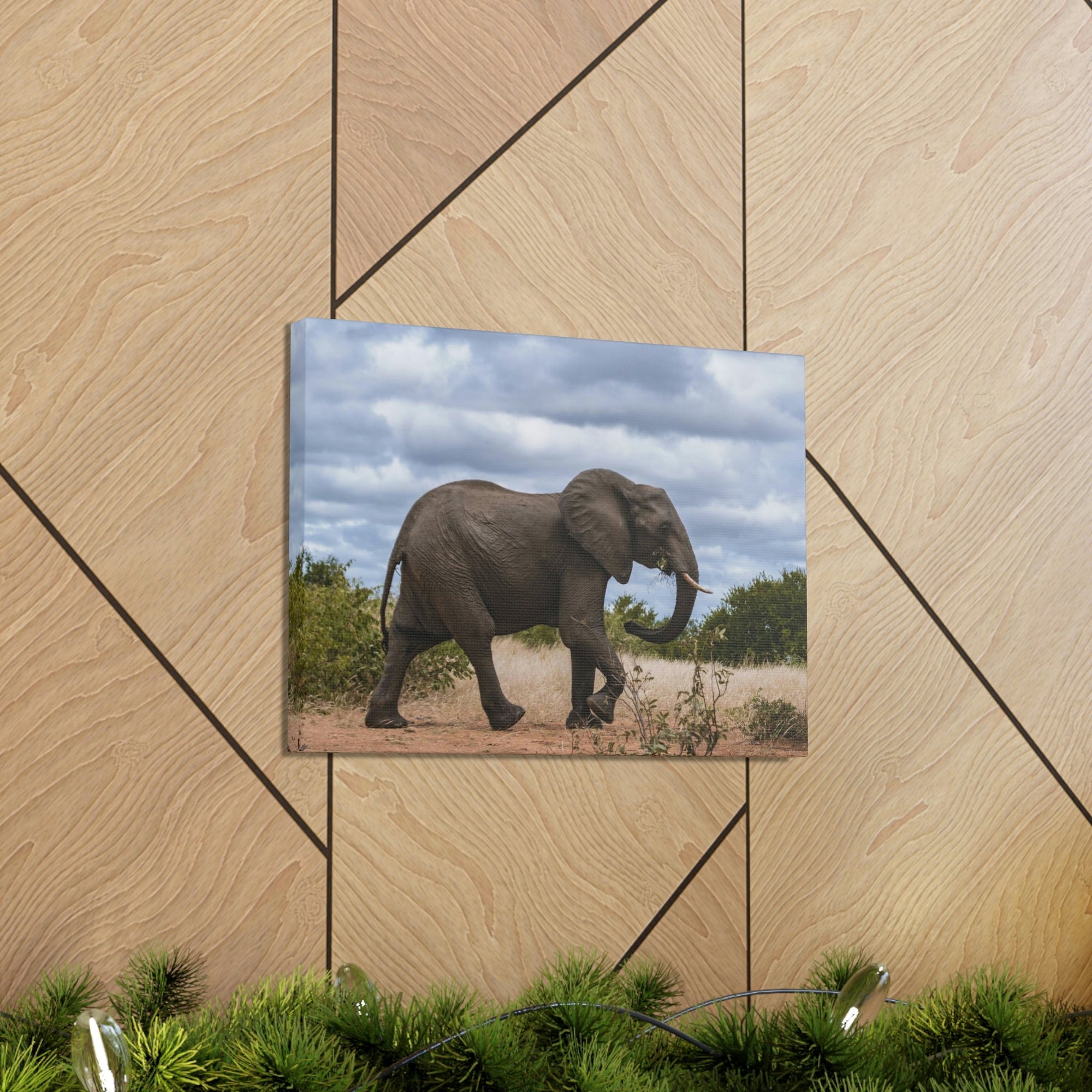 Scripture Walls Majestic African Elephant Art Majestic African Elephant Print Animal Wall Art Wildlife Canvas Prints Wall Art Ready to Hang Unframed-Express Your Love Gifts