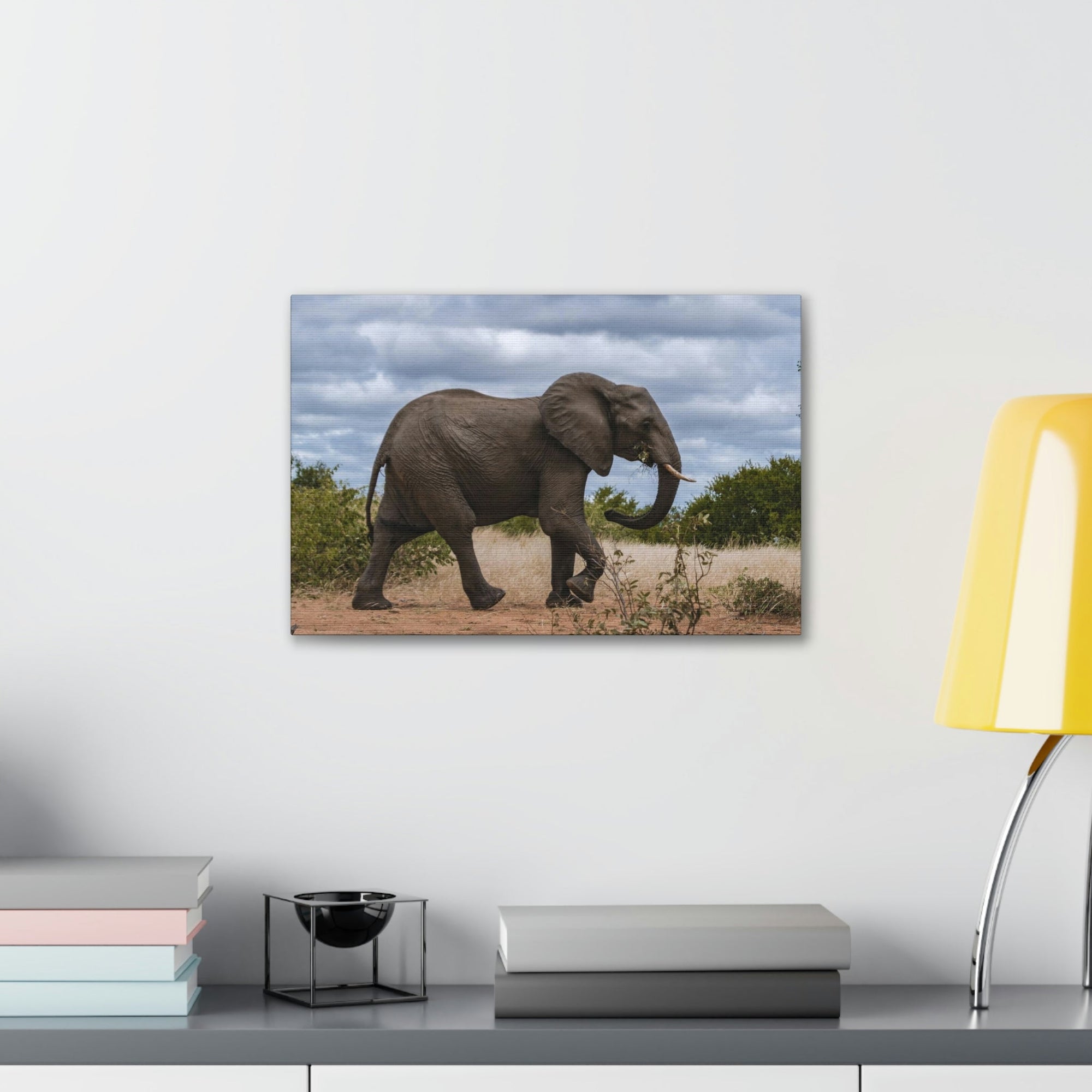 Scripture Walls Majestic African Elephant Art Majestic African Elephant Print Animal Wall Art Wildlife Canvas Prints Wall Art Ready to Hang Unframed-Express Your Love Gifts