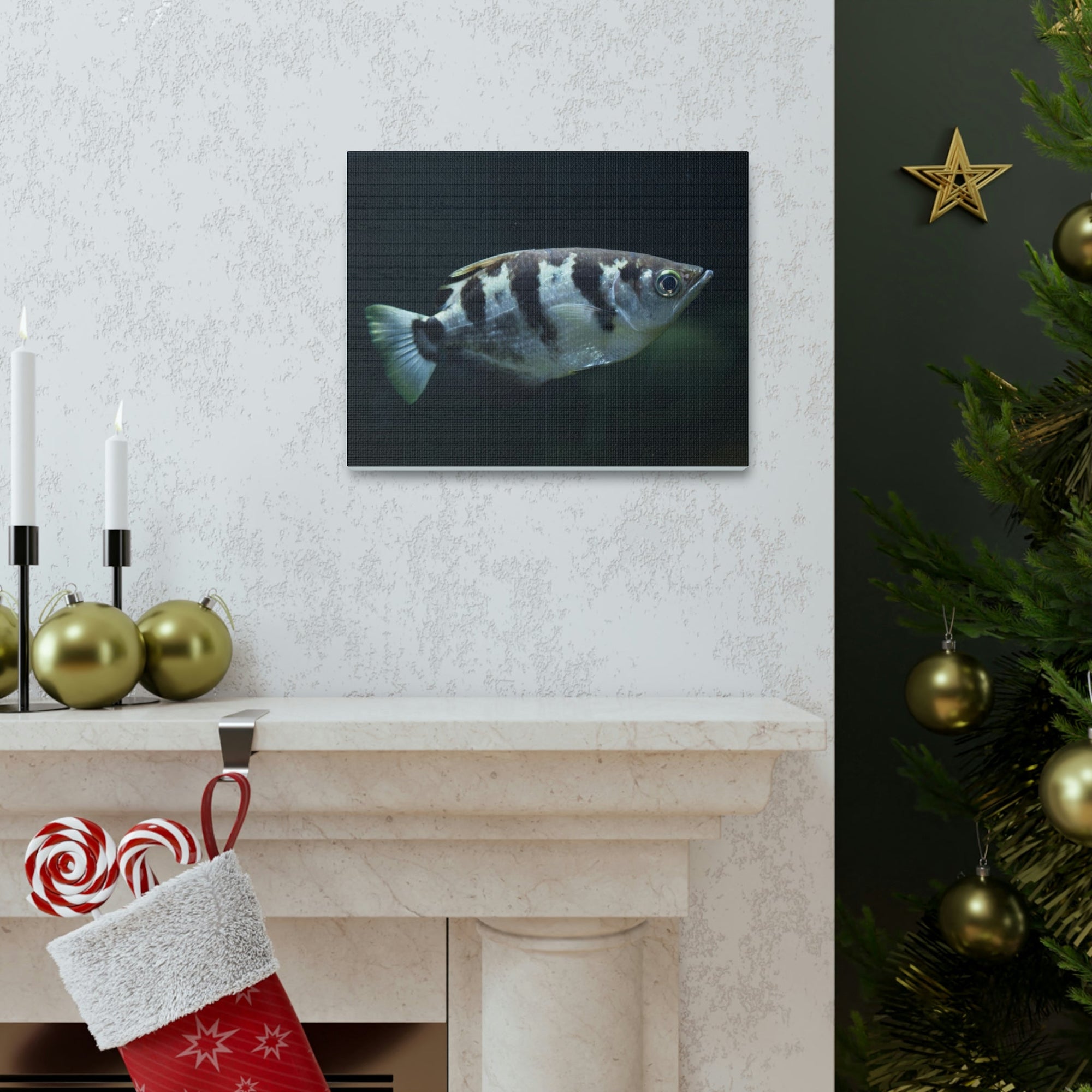 Scripture Walls Majestic Archer Fish Art Majestic Archer Fish Print Animal Wall Art Wildlife Canvas Prints Wall Art Ready to Hang Unframed-Express Your Love Gifts