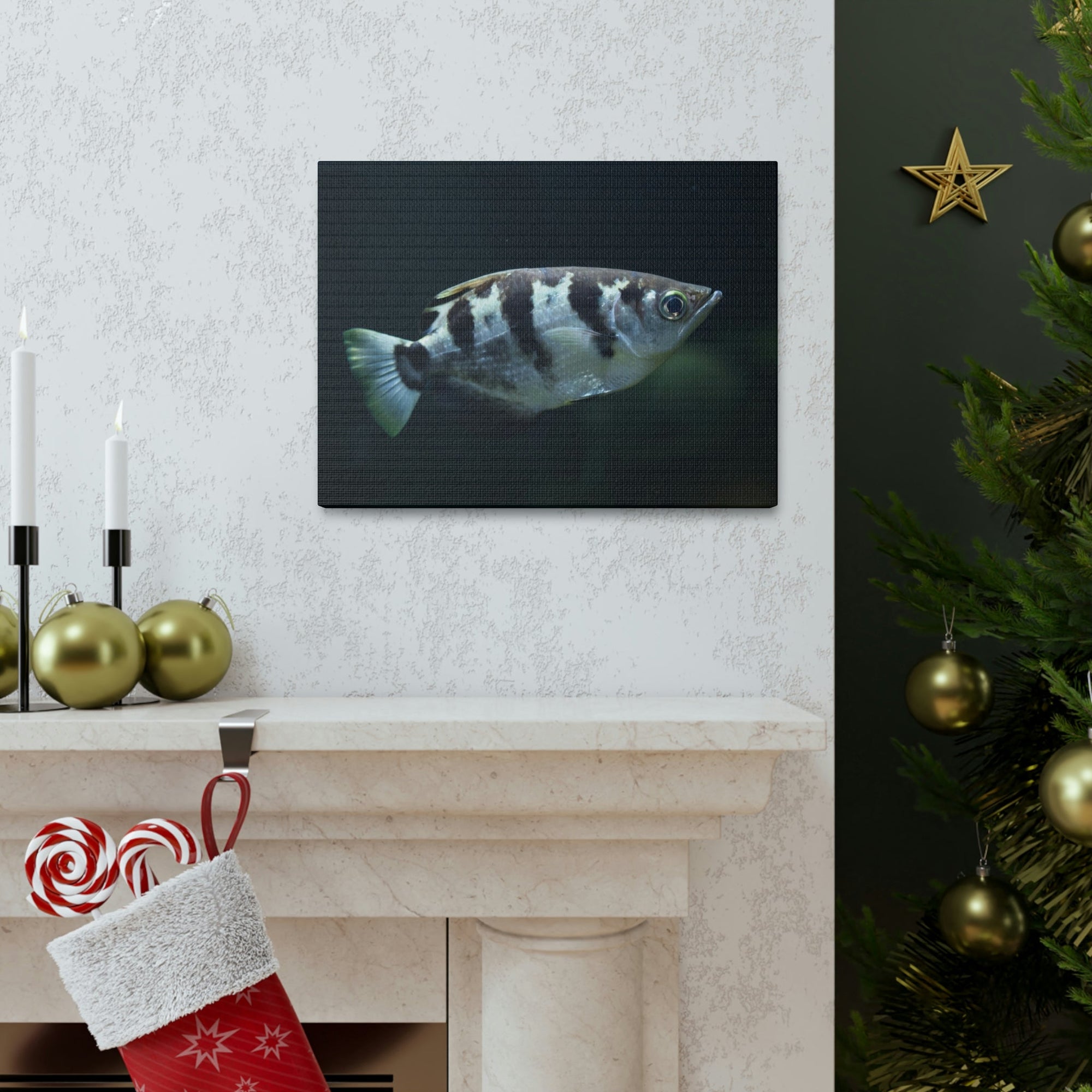 Scripture Walls Majestic Archer Fish Art Majestic Archer Fish Print Animal Wall Art Wildlife Canvas Prints Wall Art Ready to Hang Unframed-Express Your Love Gifts