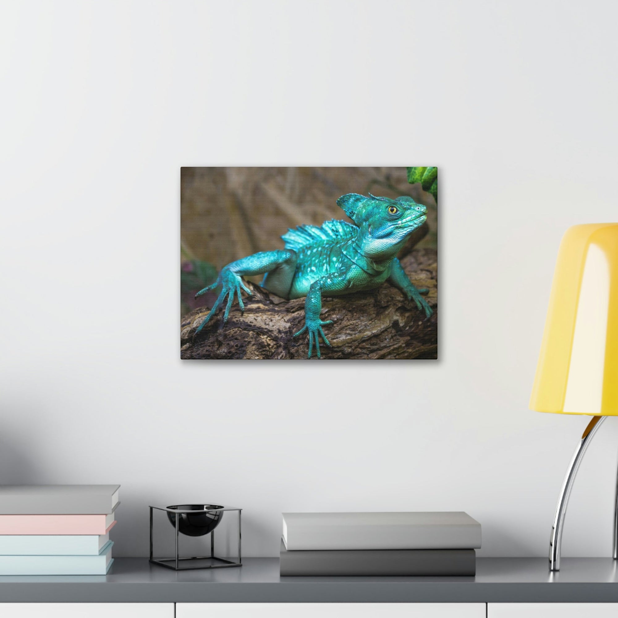 Scripture Walls Majestic Basilisk Art Majestic Basilisk Print Animal Wall Art Wildlife Canvas Prints Wall Art Ready to Hang Unframed-Express Your Love Gifts