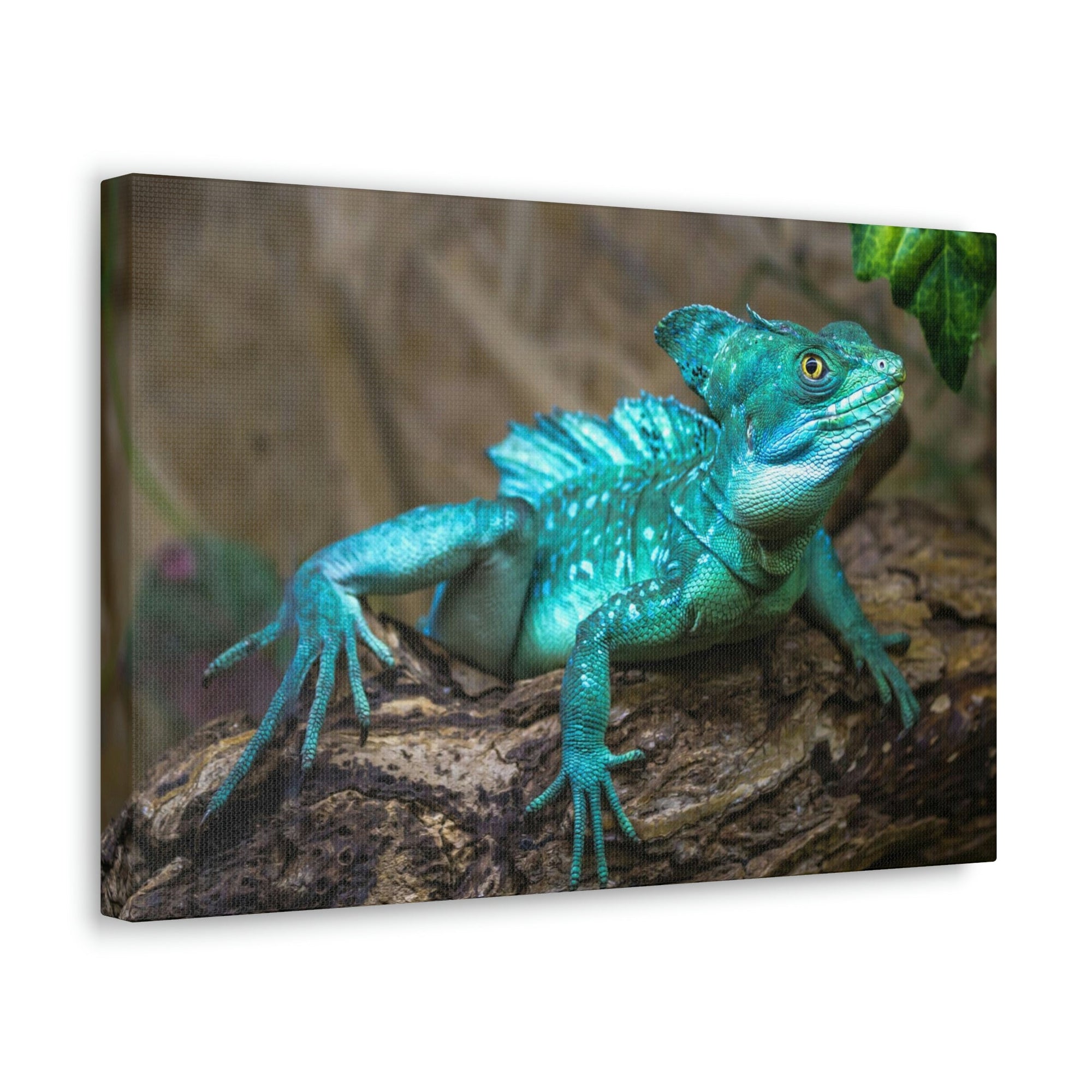 Scripture Walls Majestic Basilisk Art Majestic Basilisk Print Animal Wall Art Wildlife Canvas Prints Wall Art Ready to Hang Unframed-Express Your Love Gifts