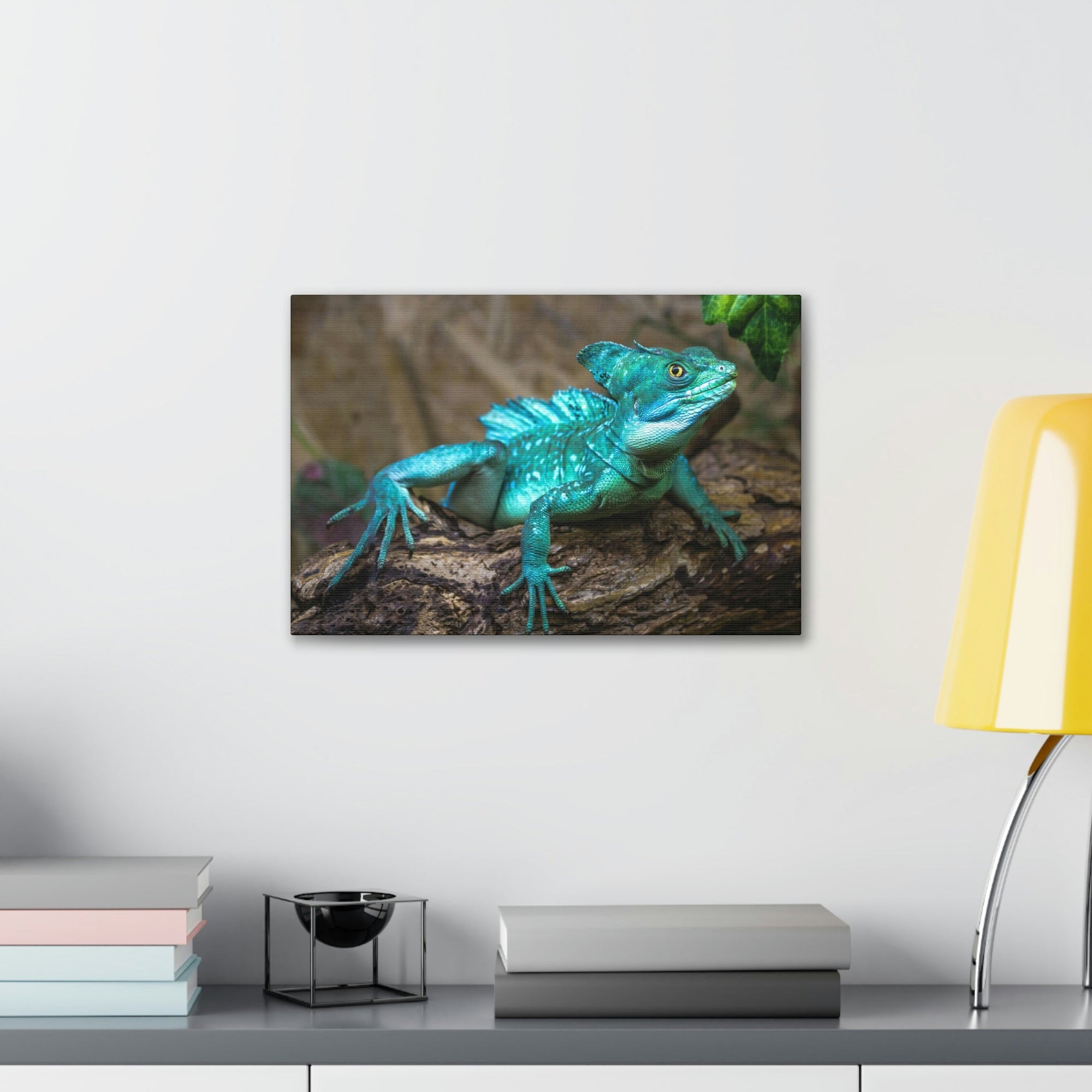 Scripture Walls Majestic Basilisk Art Majestic Basilisk Print Animal Wall Art Wildlife Canvas Prints Wall Art Ready to Hang Unframed-Express Your Love Gifts