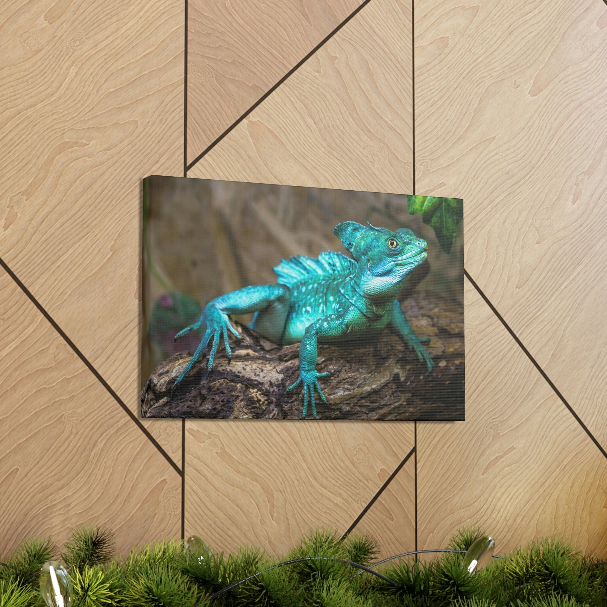 Scripture Walls Majestic Basilisk Art Majestic Basilisk Print Animal Wall Art Wildlife Canvas Prints Wall Art Ready to Hang Unframed-Express Your Love Gifts