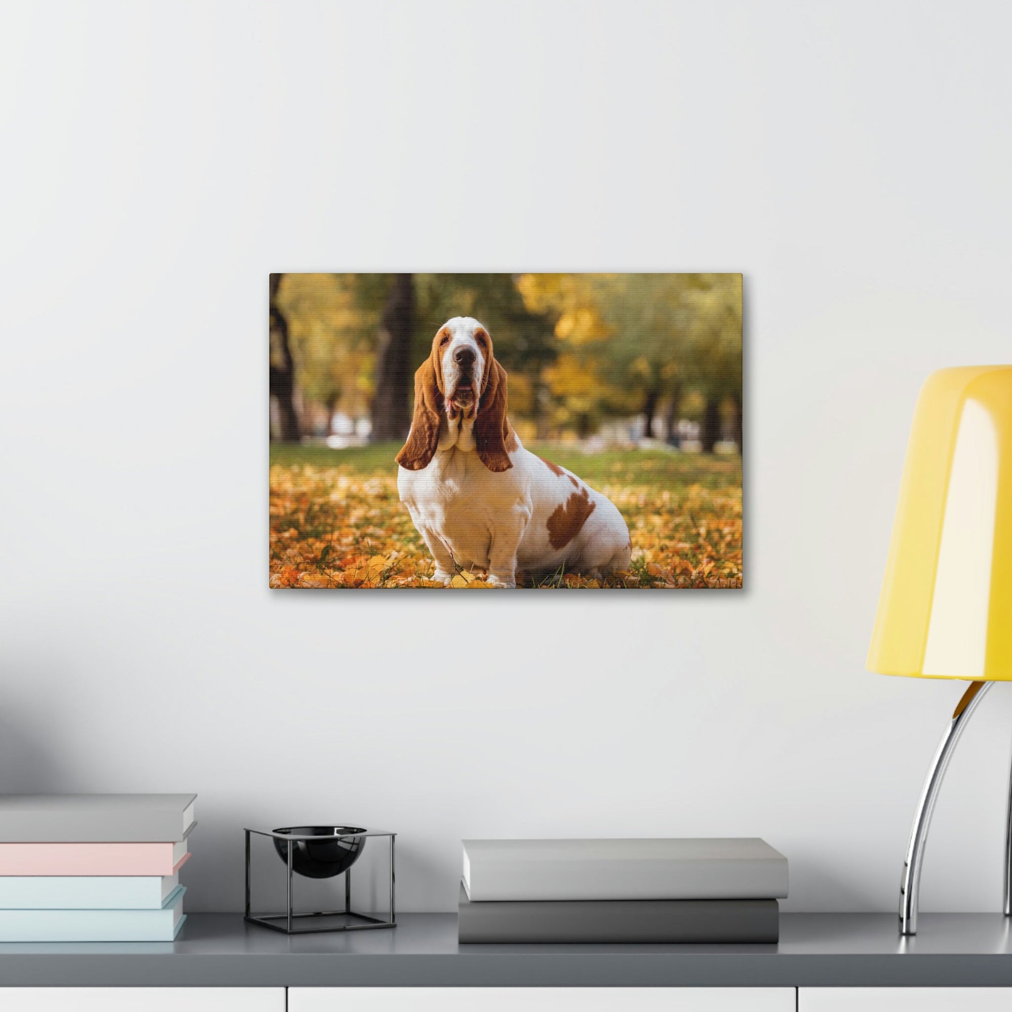 Scripture Walls Majestic Basset Hound Art Majestic Basset Hound Print Animal Wall Art Wildlife Canvas Prints Wall Art Ready to Hang Unframed-Express Your Love Gifts