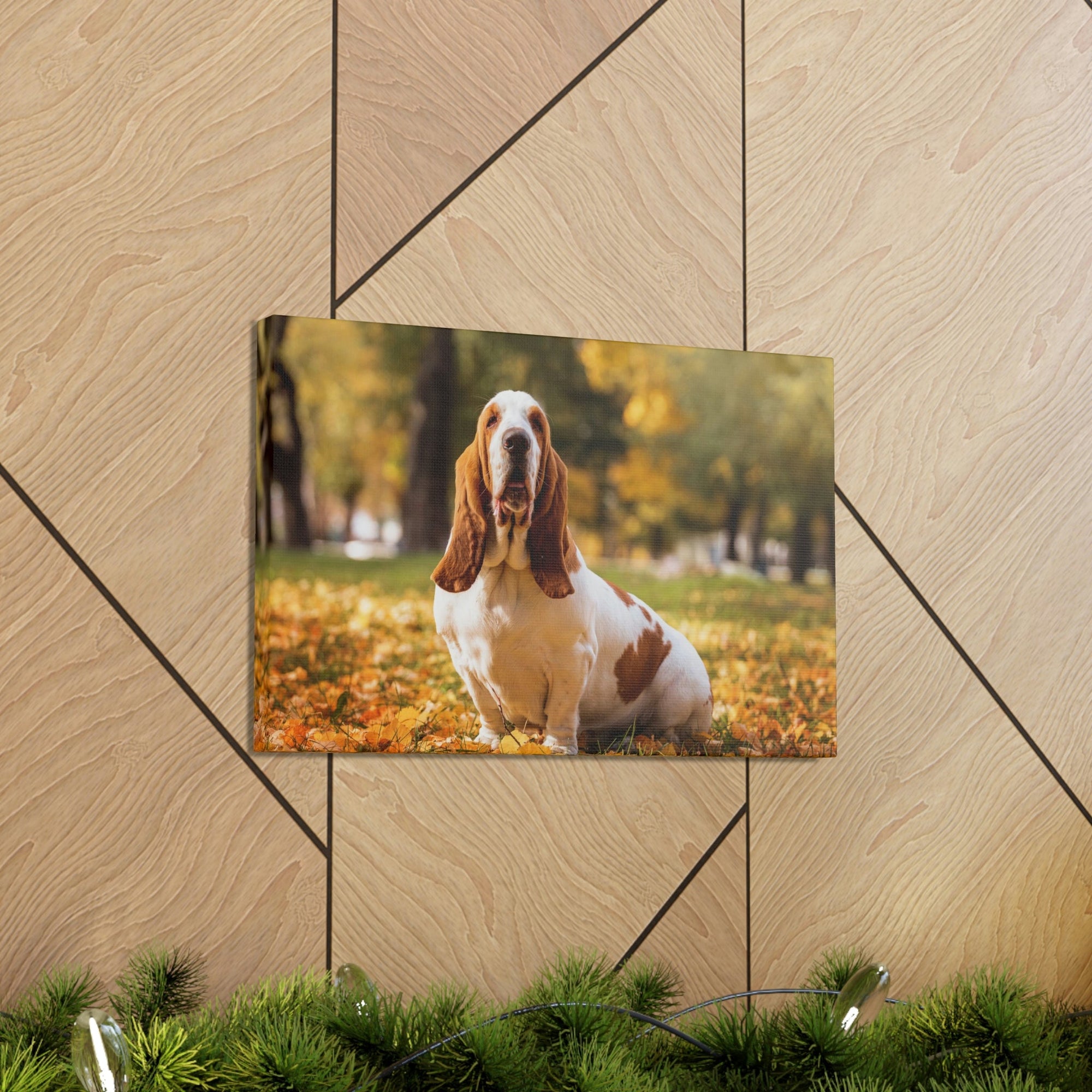 Scripture Walls Majestic Basset Hound Art Majestic Basset Hound Print Animal Wall Art Wildlife Canvas Prints Wall Art Ready to Hang Unframed-Express Your Love Gifts