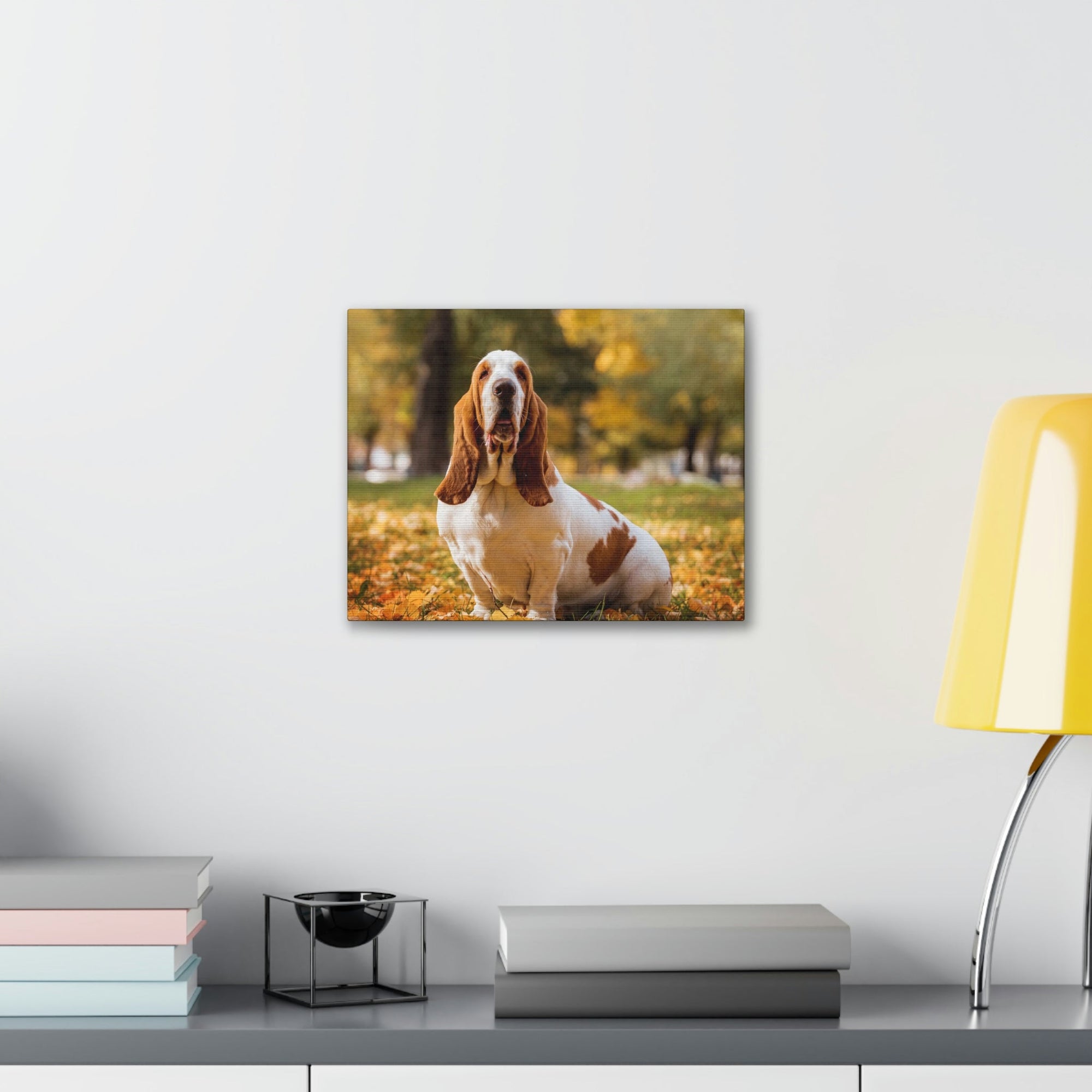 Scripture Walls Majestic Basset Hound Art Majestic Basset Hound Print Animal Wall Art Wildlife Canvas Prints Wall Art Ready to Hang Unframed-Express Your Love Gifts