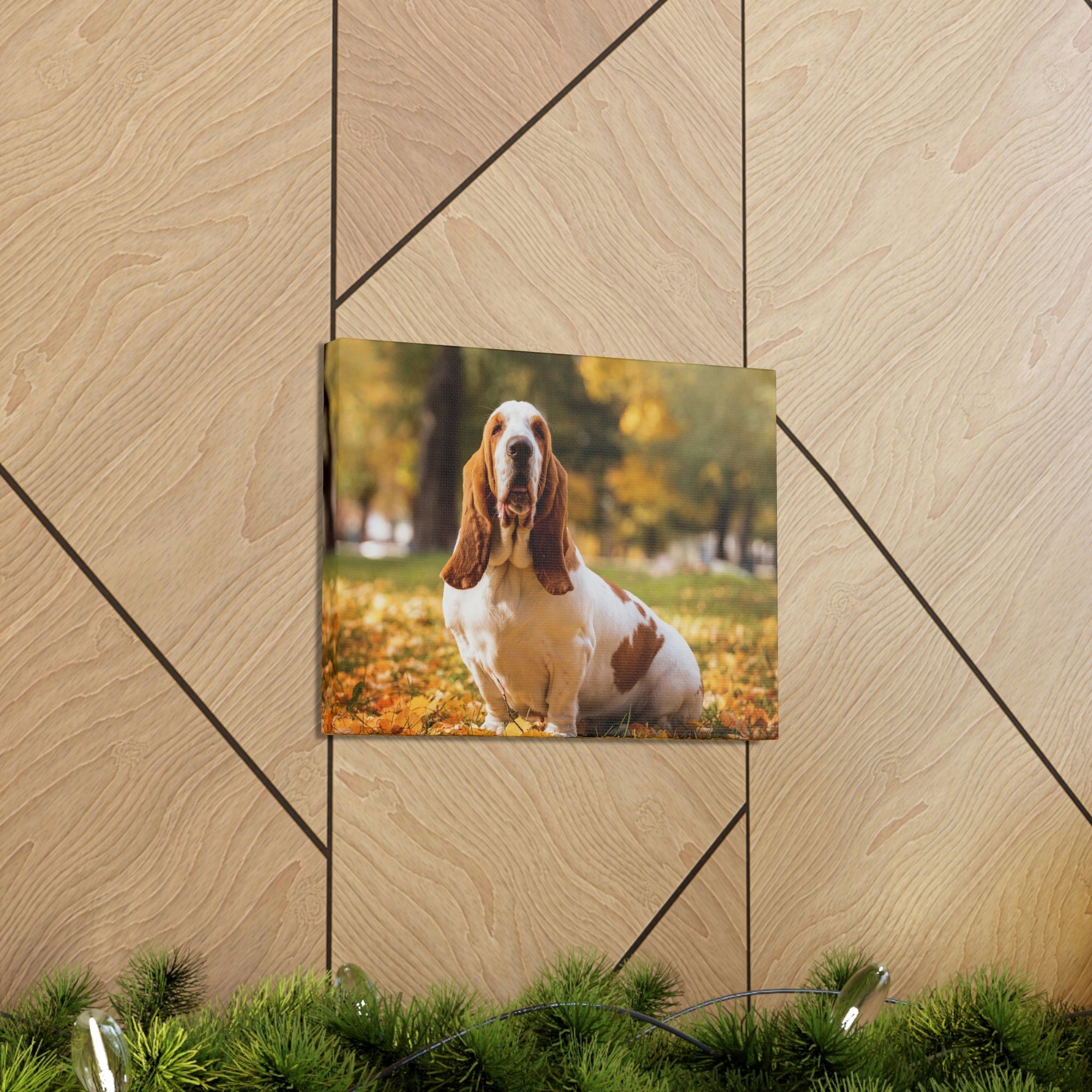 Scripture Walls Majestic Basset Hound Art Majestic Basset Hound Print Animal Wall Art Wildlife Canvas Prints Wall Art Ready to Hang Unframed-Express Your Love Gifts