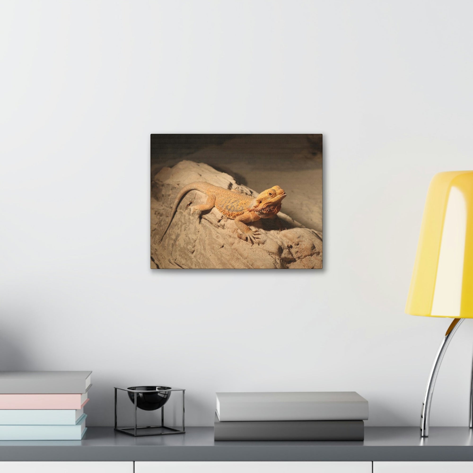 Scripture Walls Majestic Bearded Dragon Art Majestic Bearded Dragon Print Animal Wall Art Wildlife Canvas Prints Wall Art Ready to Hang Unframed-Express Your Love Gifts