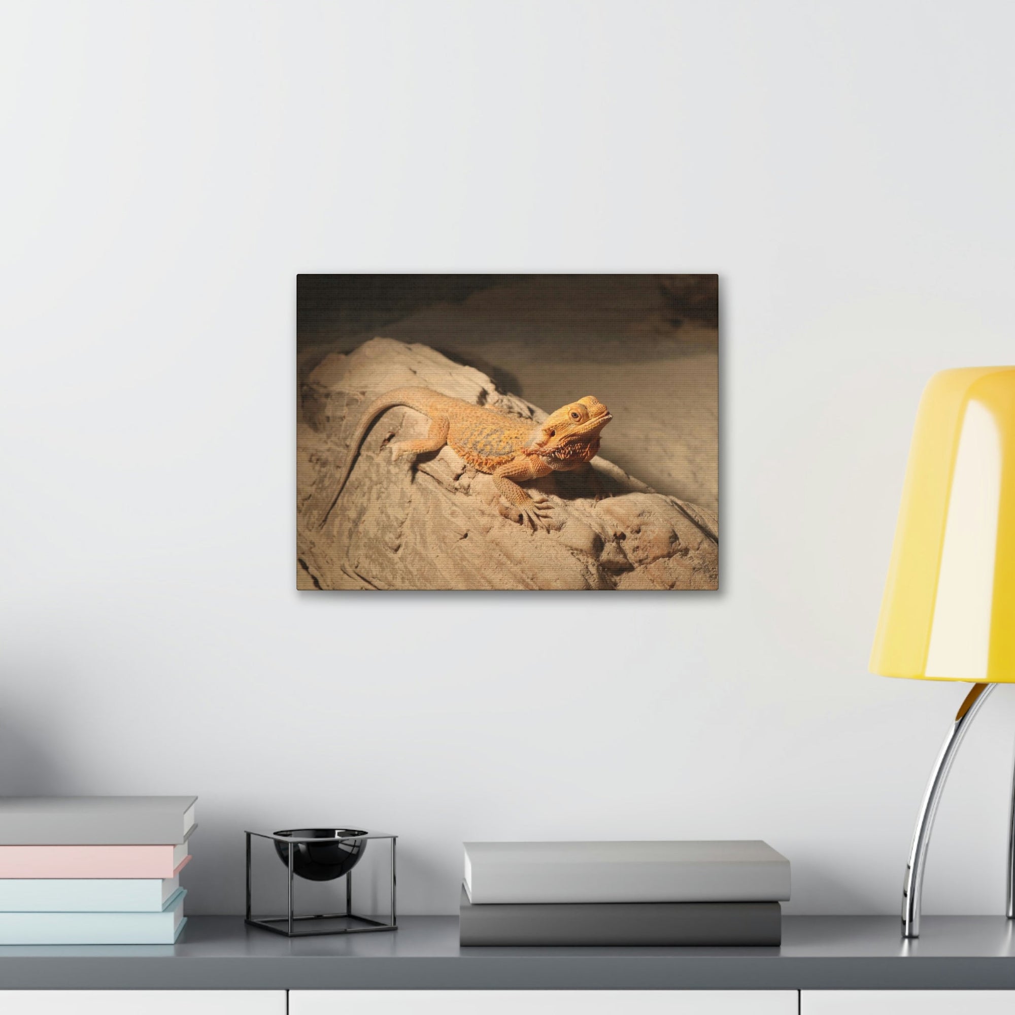 Scripture Walls Majestic Bearded Dragon Art Majestic Bearded Dragon Print Animal Wall Art Wildlife Canvas Prints Wall Art Ready to Hang Unframed-Express Your Love Gifts