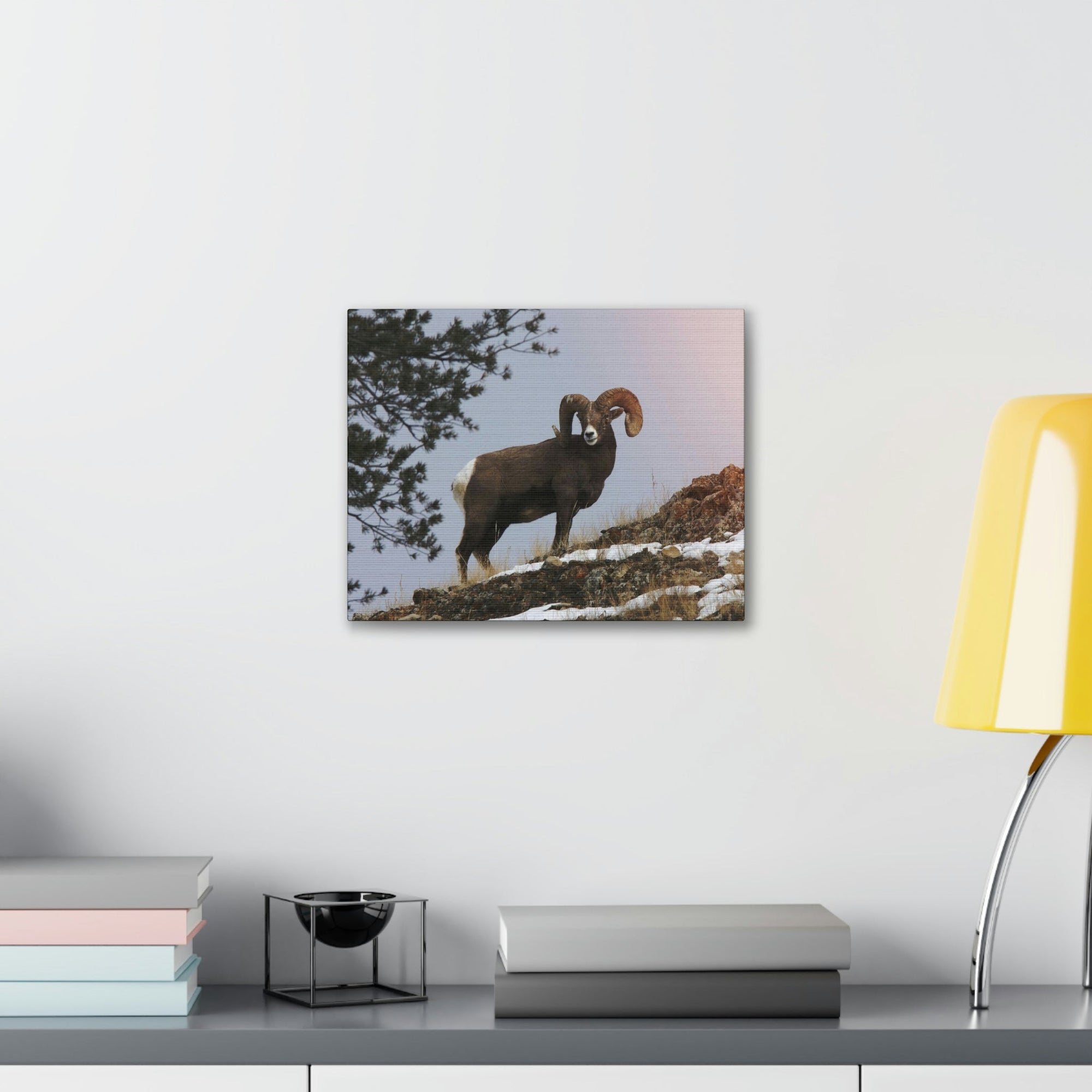 Scripture Walls Majestic Big-horned sheep Art Majestic Big-horned sheep Print Animal Wall Art Wildlife Canvas Prints Wall Art Ready to Hang Unframed-Express Your Love Gifts