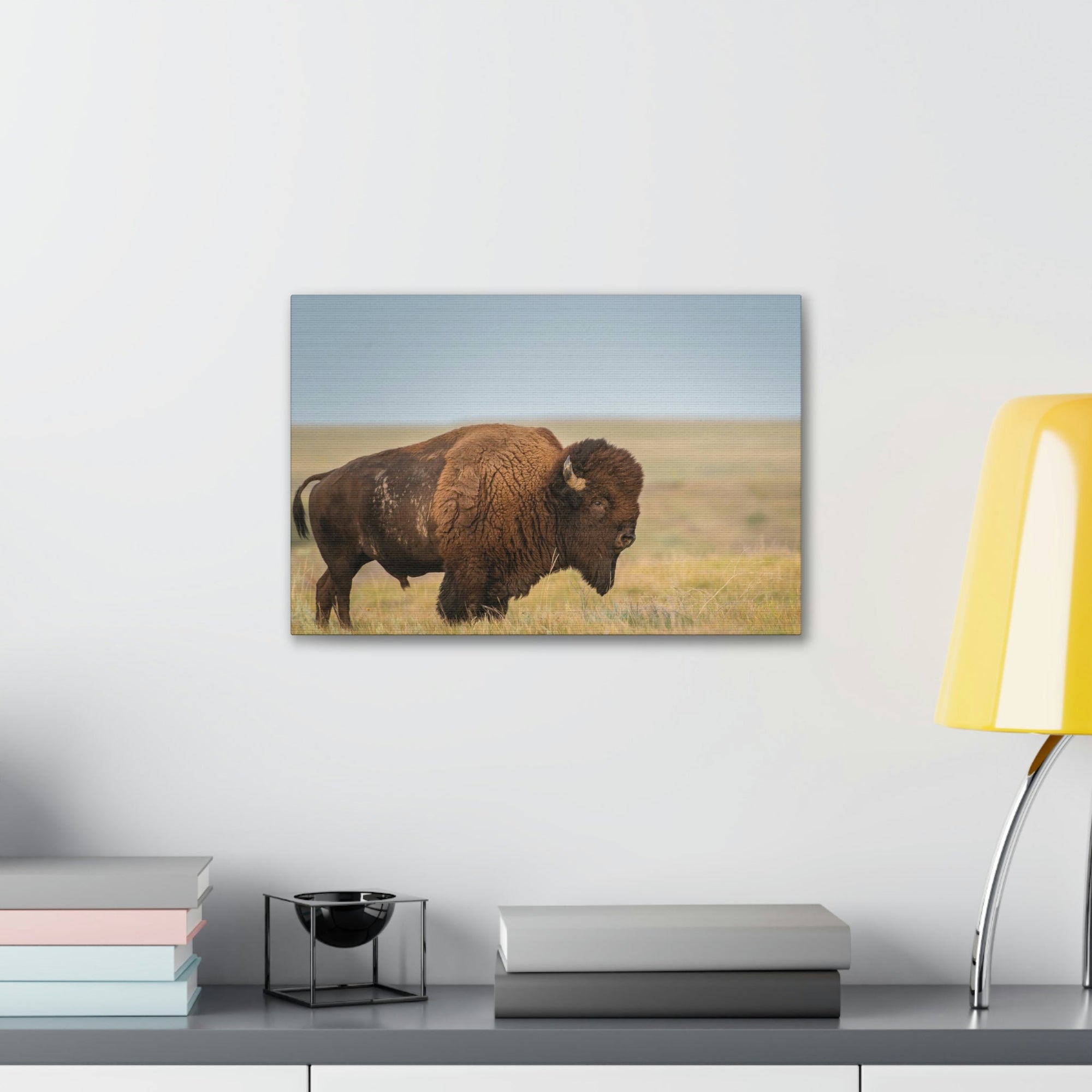 Scripture Walls Majestic Bison Art Majestic Bison Print Animal Wall Art Wildlife Canvas Prints Wall Art Ready to Hang Unframed-Express Your Love Gifts