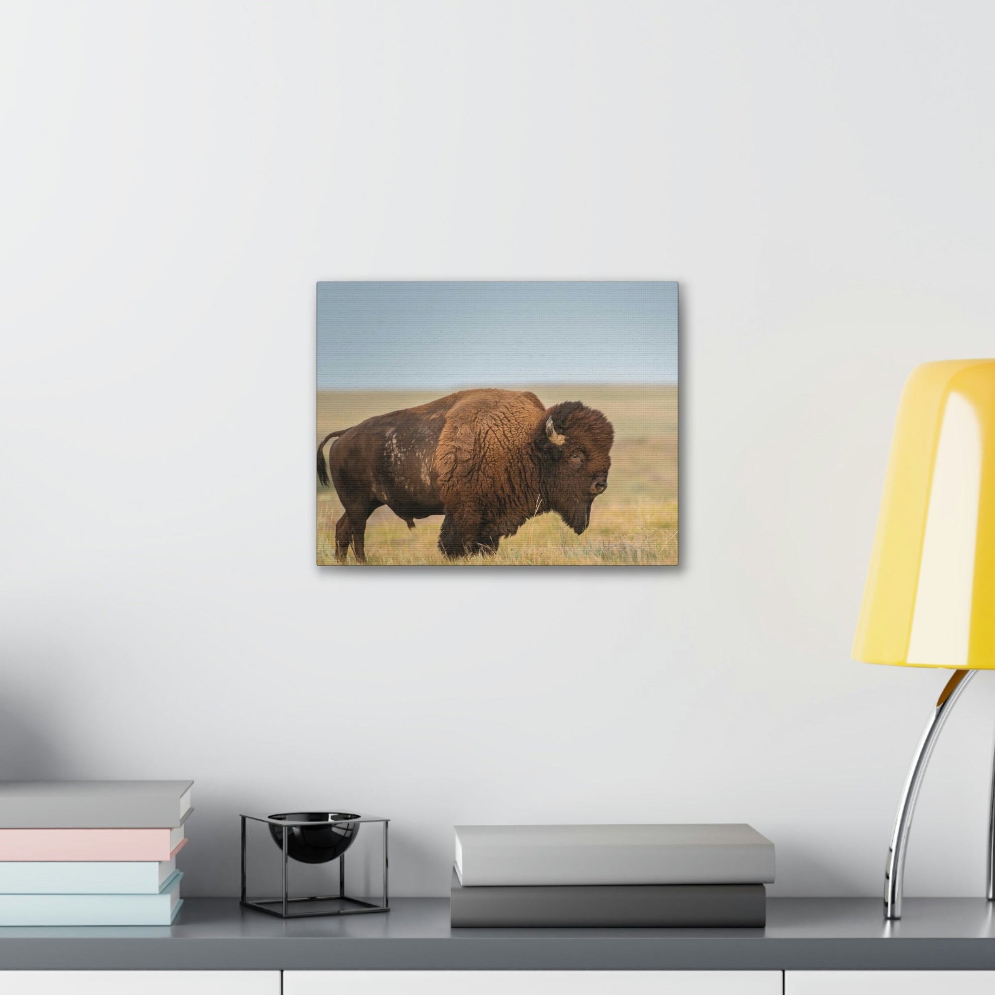 Scripture Walls Majestic Bison Art Majestic Bison Print Animal Wall Art Wildlife Canvas Prints Wall Art Ready to Hang Unframed-Express Your Love Gifts