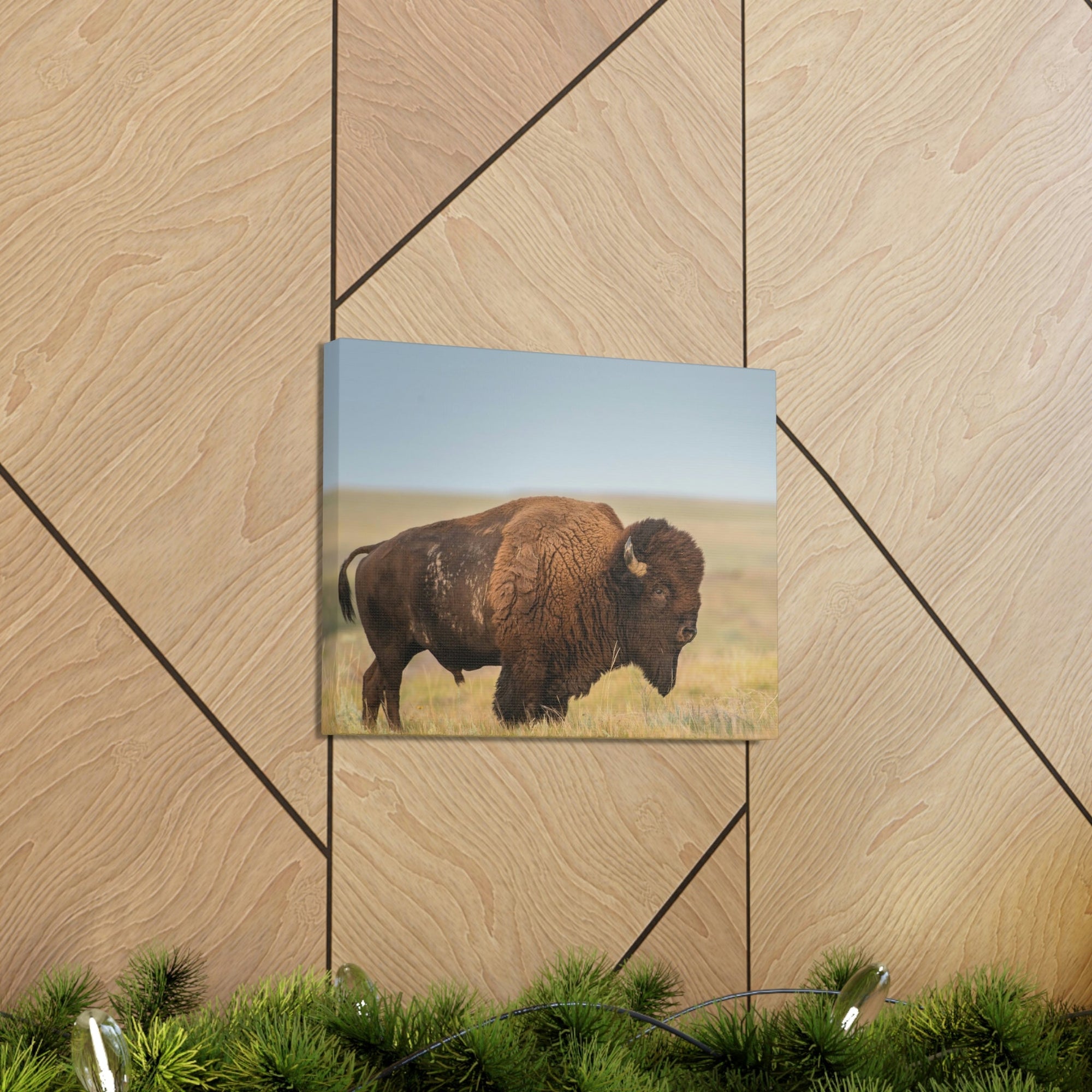 Scripture Walls Majestic Bison Art Majestic Bison Print Animal Wall Art Wildlife Canvas Prints Wall Art Ready to Hang Unframed-Express Your Love Gifts