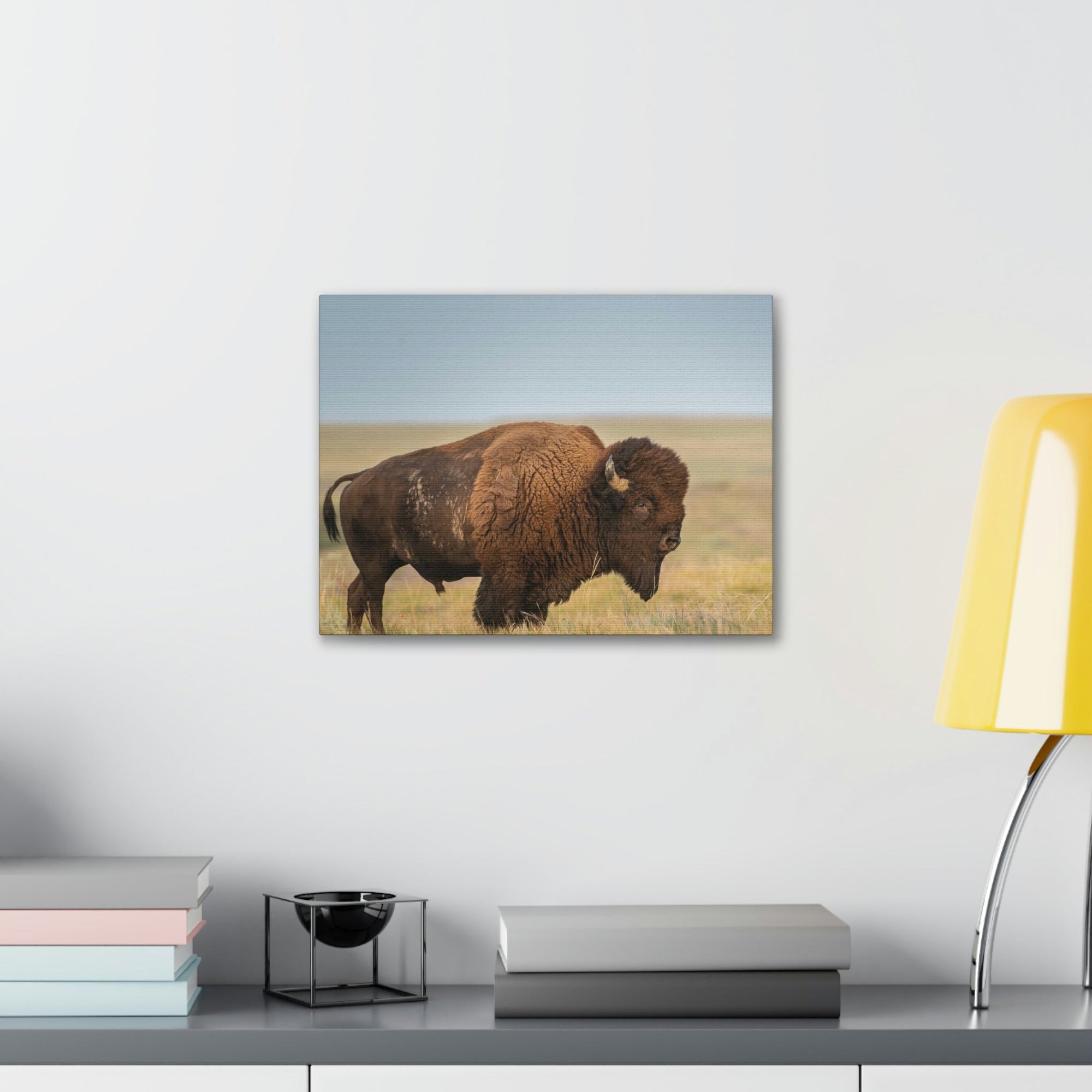 Scripture Walls Majestic Bison Art Majestic Bison Print Animal Wall Art Wildlife Canvas Prints Wall Art Ready to Hang Unframed-Express Your Love Gifts