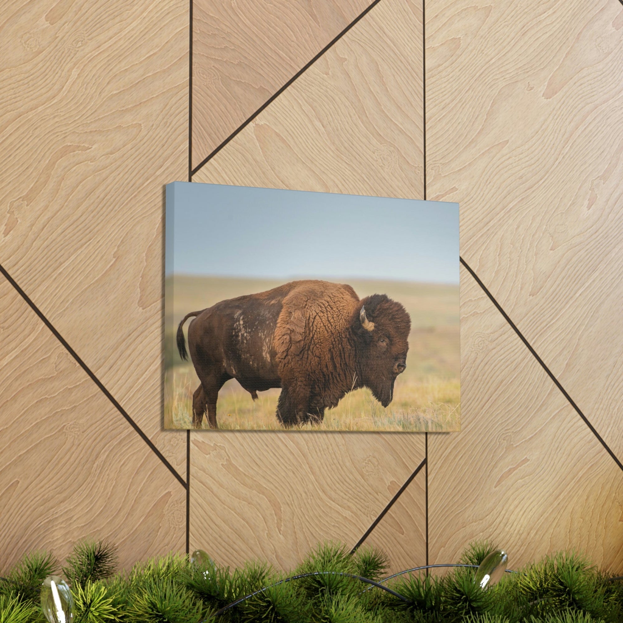 Scripture Walls Majestic Bison Art Majestic Bison Print Animal Wall Art Wildlife Canvas Prints Wall Art Ready to Hang Unframed-Express Your Love Gifts