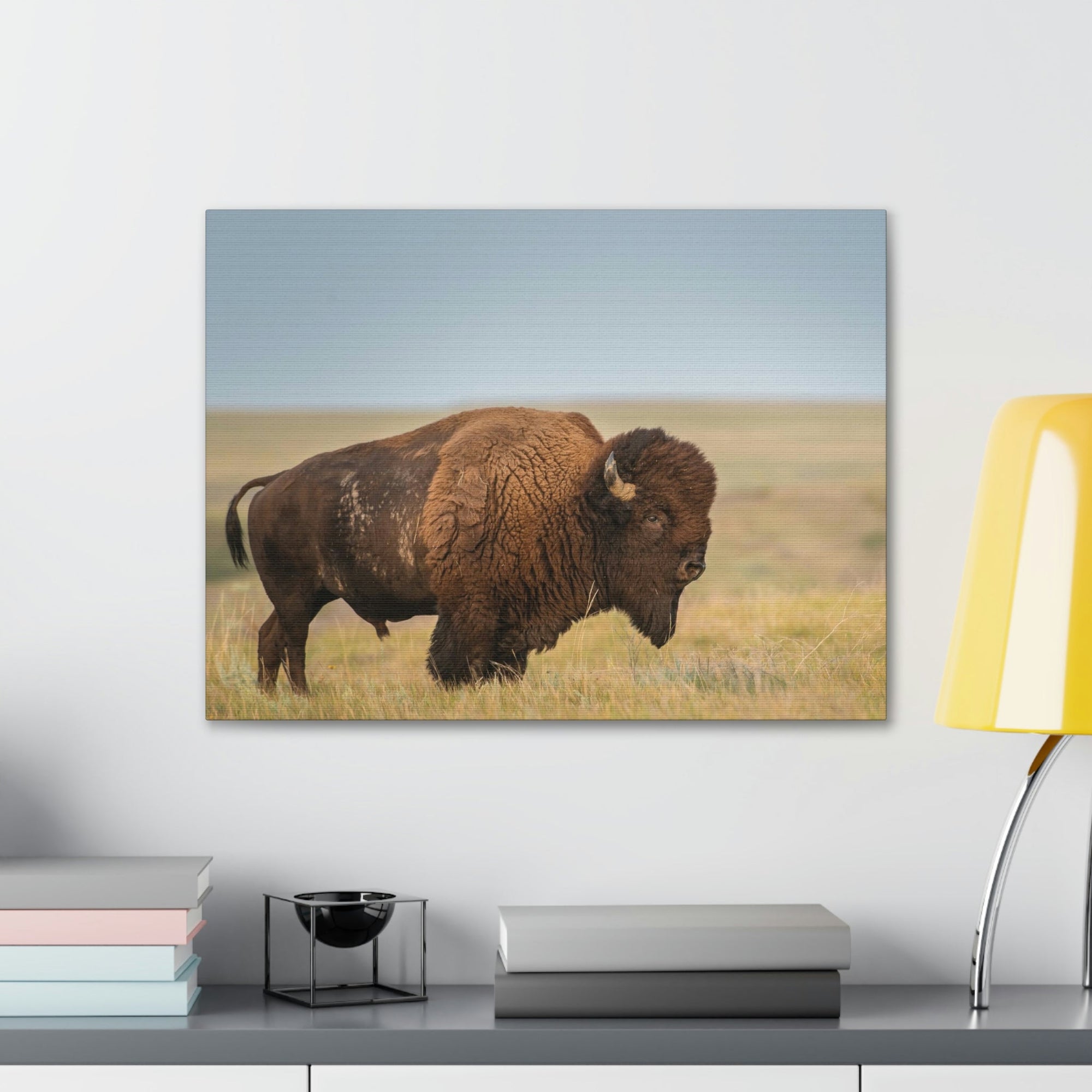 Scripture Walls Majestic Bison Art Majestic Bison Print Animal Wall Art Wildlife Canvas Prints Wall Art Ready to Hang Unframed-Express Your Love Gifts