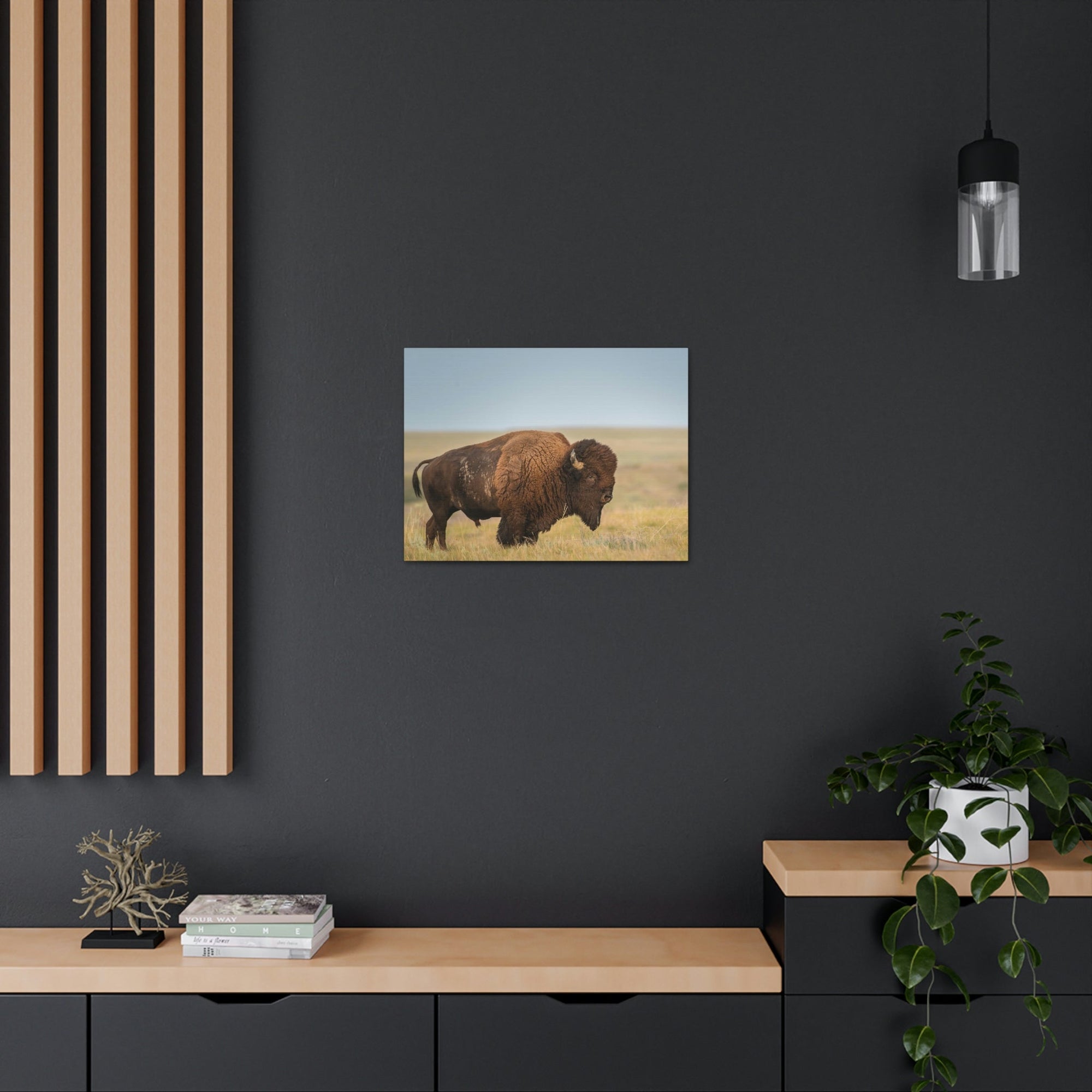 Scripture Walls Majestic Bison Art Majestic Bison Print Animal Wall Art Wildlife Canvas Prints Wall Art Ready to Hang Unframed-Express Your Love Gifts