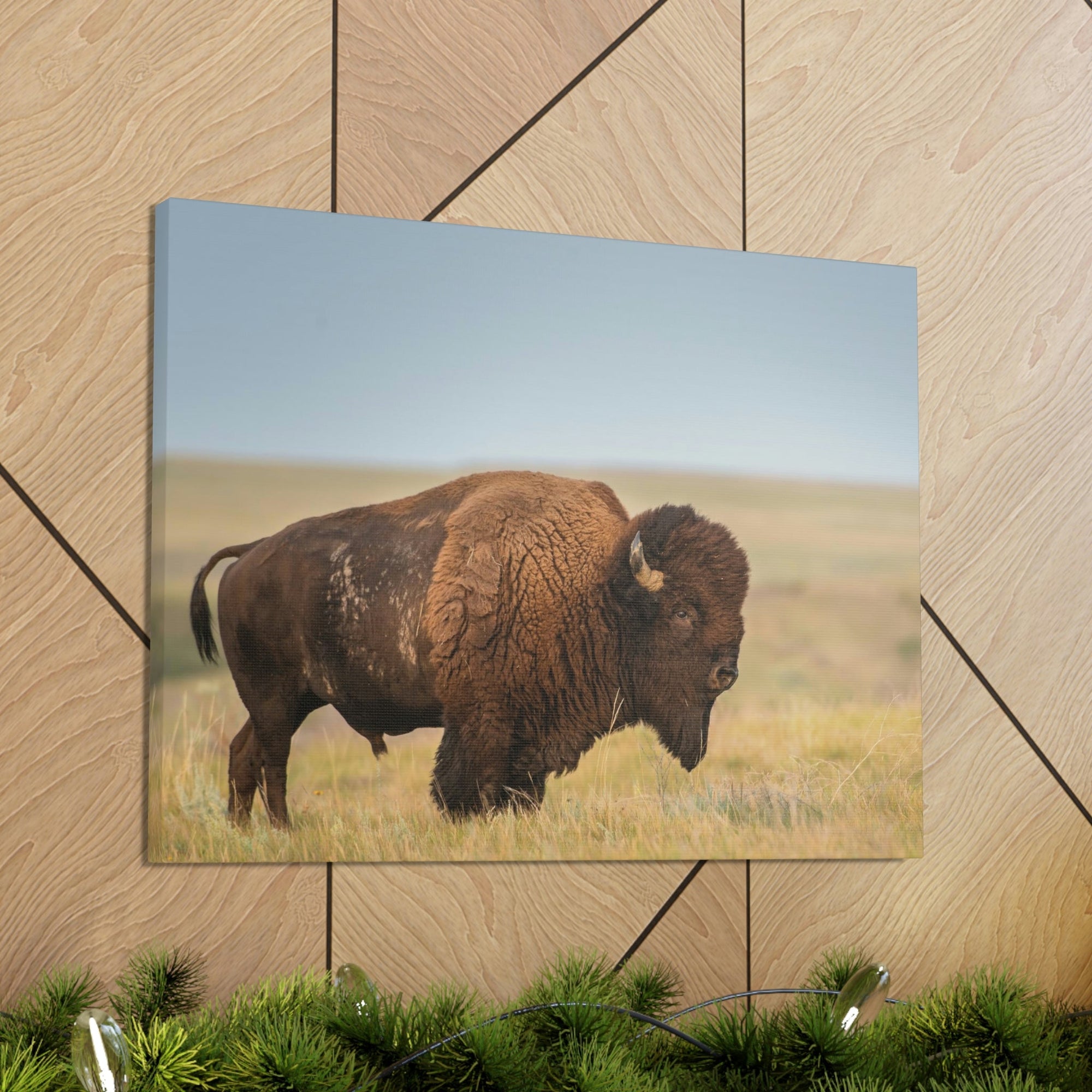 Scripture Walls Majestic Bison Art Majestic Bison Print Animal Wall Art Wildlife Canvas Prints Wall Art Ready to Hang Unframed-Express Your Love Gifts