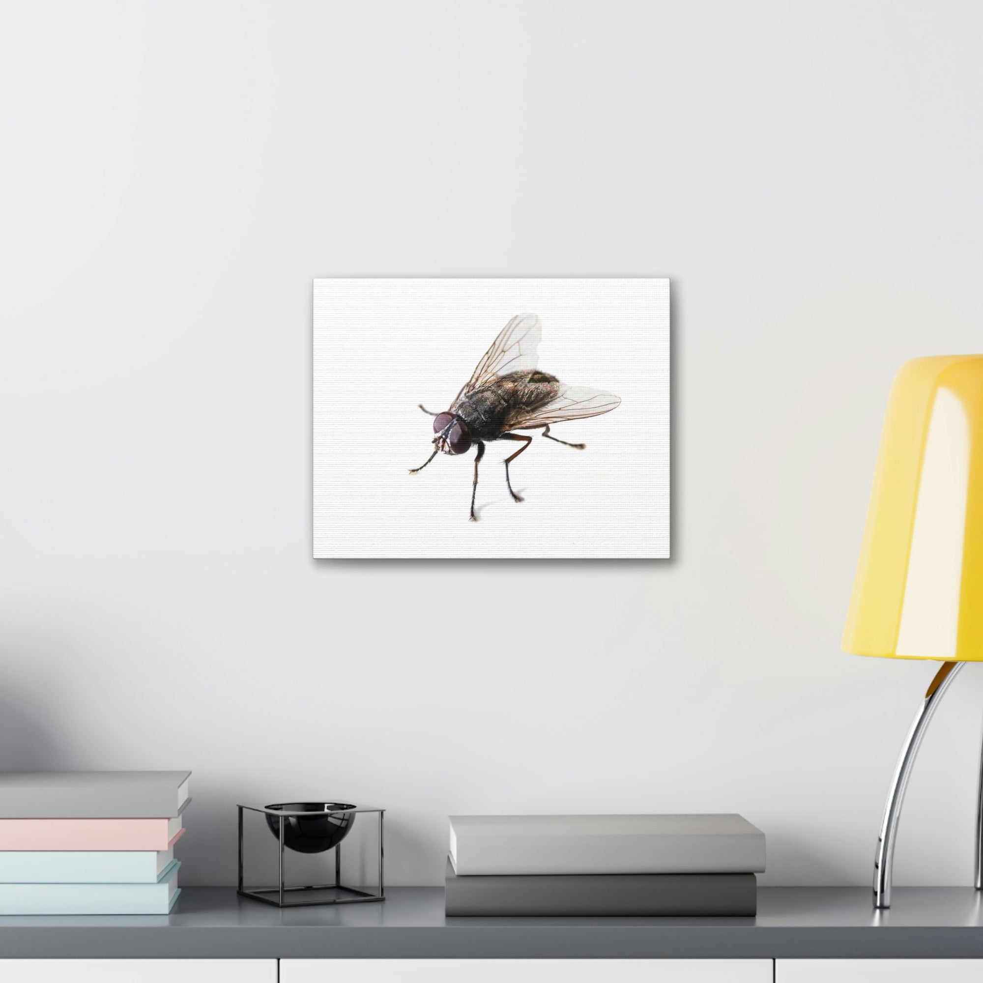 Scripture Walls Majestic Black Fly Art Majestic Black Fly Hound Print Animal Wall Art Wildlife Canvas Prints Wall Art Ready to Hang Unframed-Express Your Love Gifts