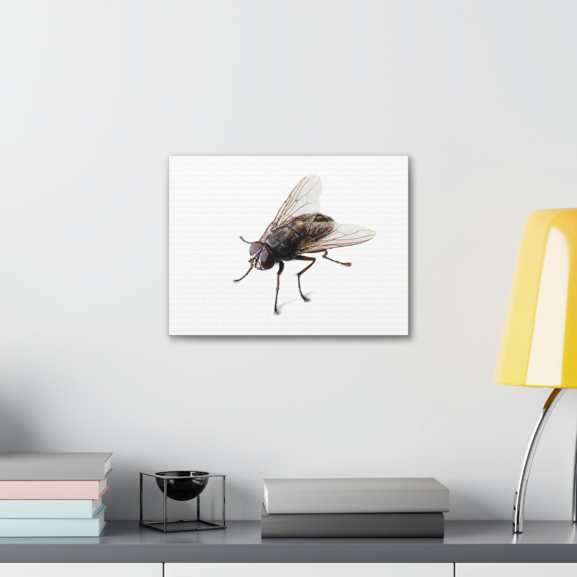 Scripture Walls Majestic Black Fly Art Majestic Black Fly Hound Print Animal Wall Art Wildlife Canvas Prints Wall Art Ready to Hang Unframed-Express Your Love Gifts