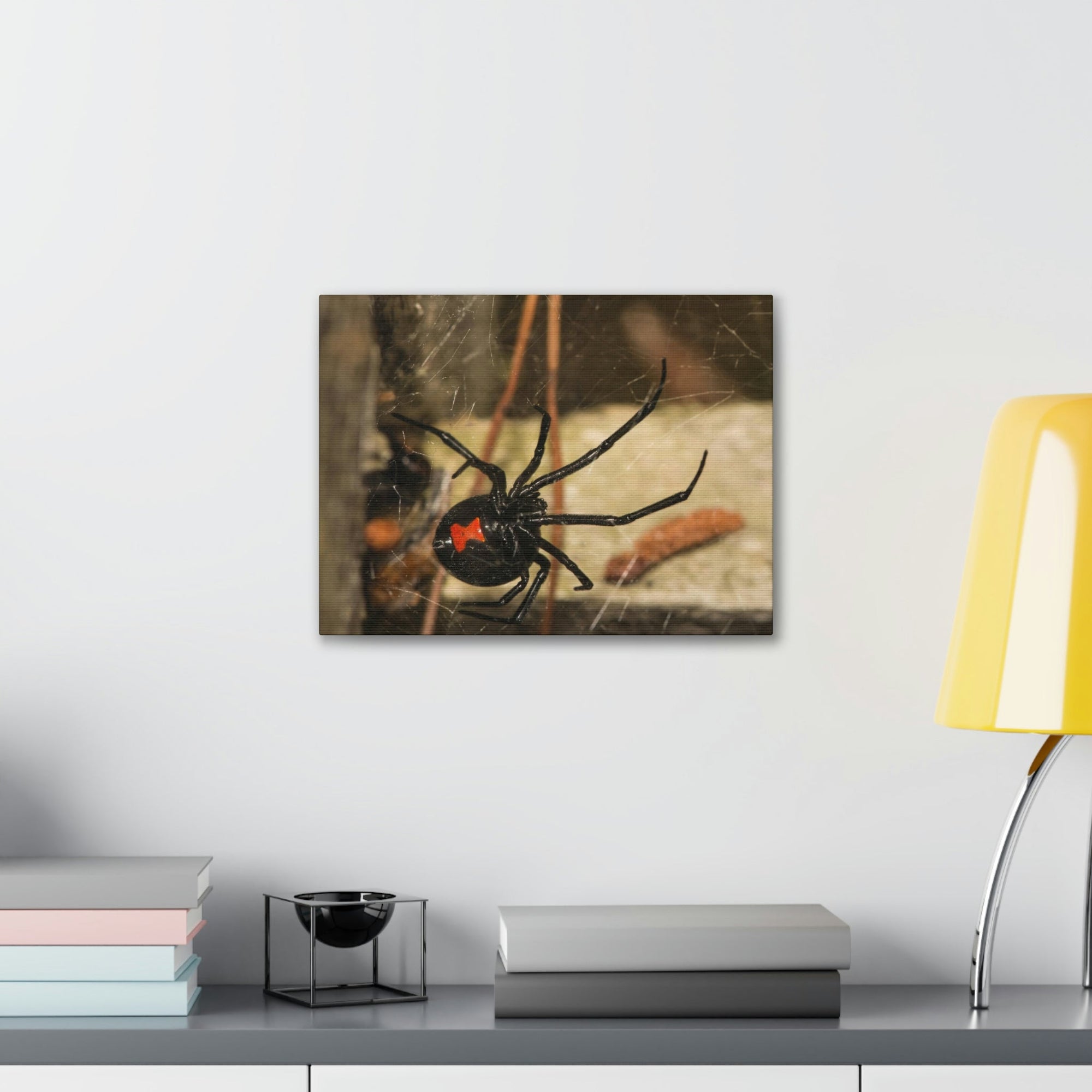 Scripture Walls Majestic Black Widow Art Majestic Black Widow Hound Print Animal Wall Art Wildlife Canvas Prints Wall Art Ready to Hang Unframed-Express Your Love Gifts