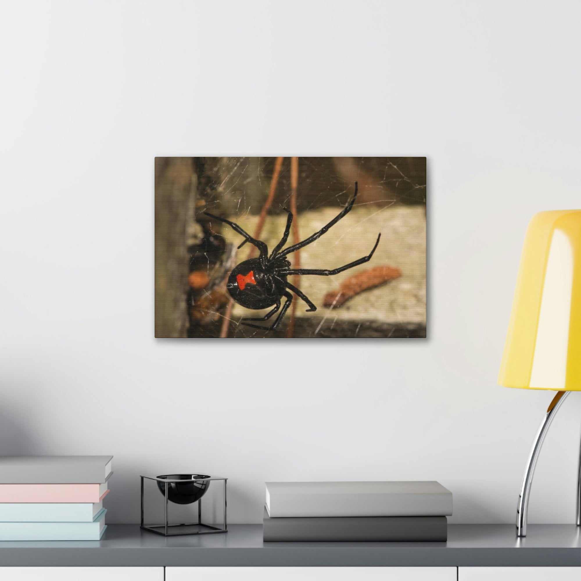 Scripture Walls Majestic Black Widow Art Majestic Black Widow Hound Print Animal Wall Art Wildlife Canvas Prints Wall Art Ready to Hang Unframed-Express Your Love Gifts