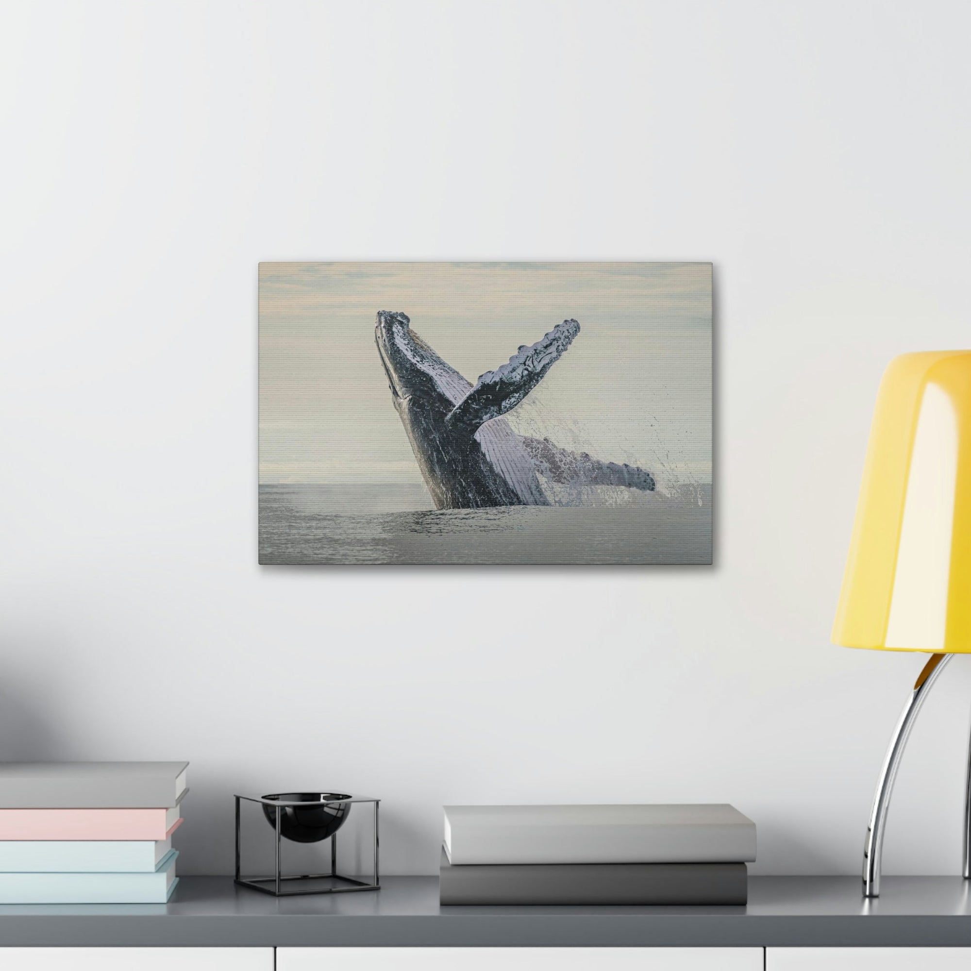 Scripture Walls Majestic Blue Whale goat Art Majestic Blue Whale Print Animal Wall Art Wildlife Canvas Prints Wall Art Ready to Hang Unframed-Express Your Love Gifts