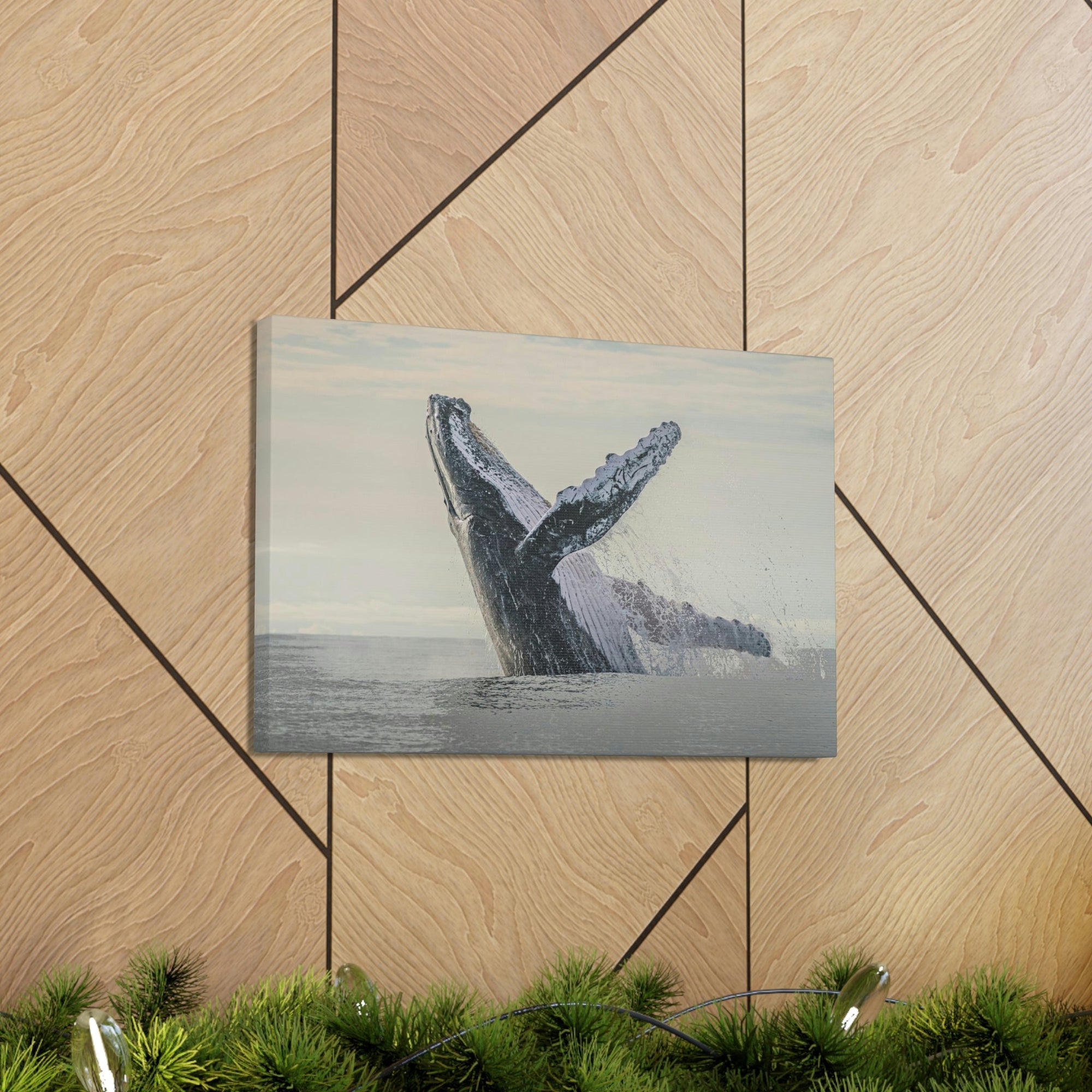 Scripture Walls Majestic Blue Whale goat Art Majestic Blue Whale Print Animal Wall Art Wildlife Canvas Prints Wall Art Ready to Hang Unframed-Express Your Love Gifts