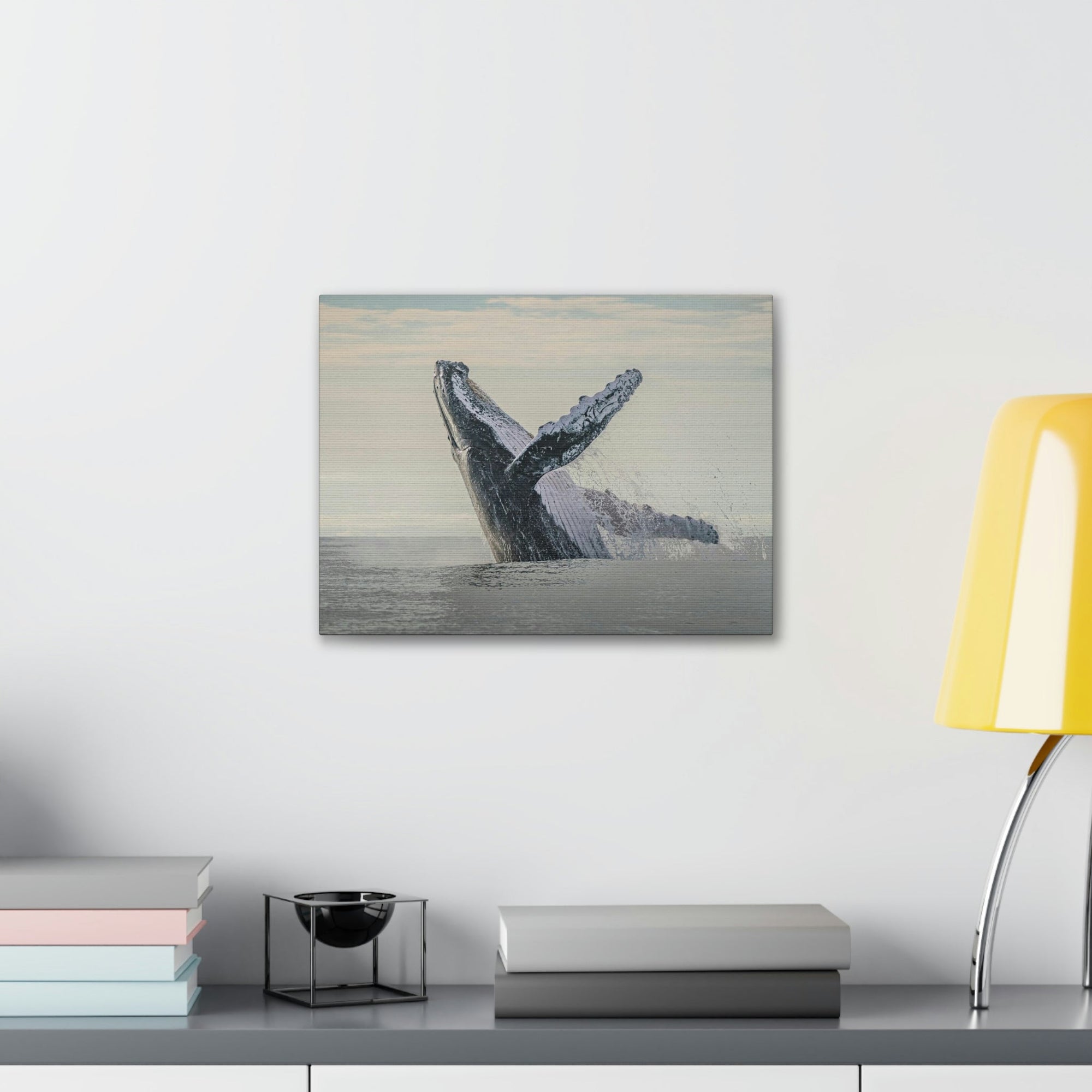 Scripture Walls Majestic Blue Whale goat Art Majestic Blue Whale Print Animal Wall Art Wildlife Canvas Prints Wall Art Ready to Hang Unframed-Express Your Love Gifts