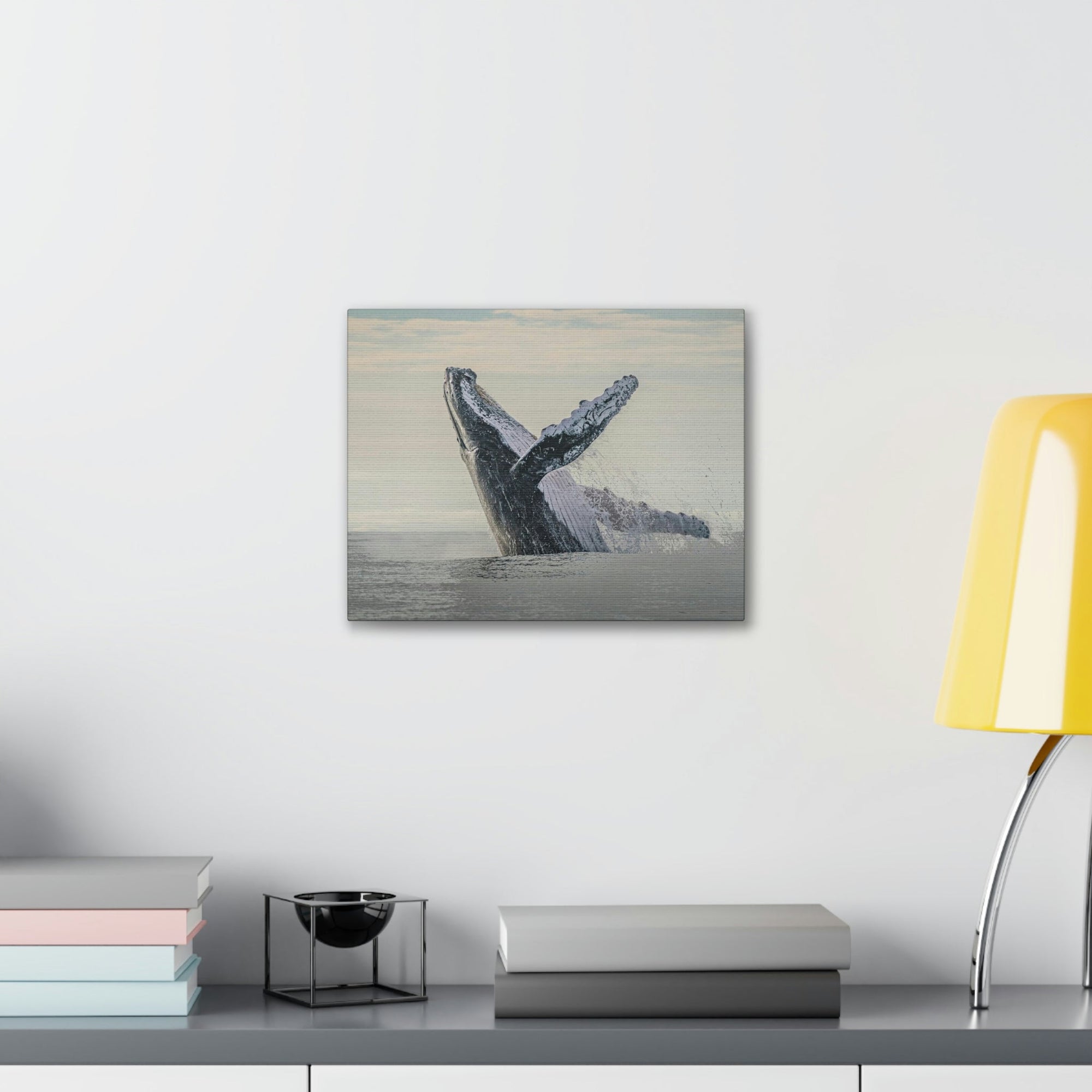 Scripture Walls Majestic Blue Whale goat Art Majestic Blue Whale Print Animal Wall Art Wildlife Canvas Prints Wall Art Ready to Hang Unframed-Express Your Love Gifts