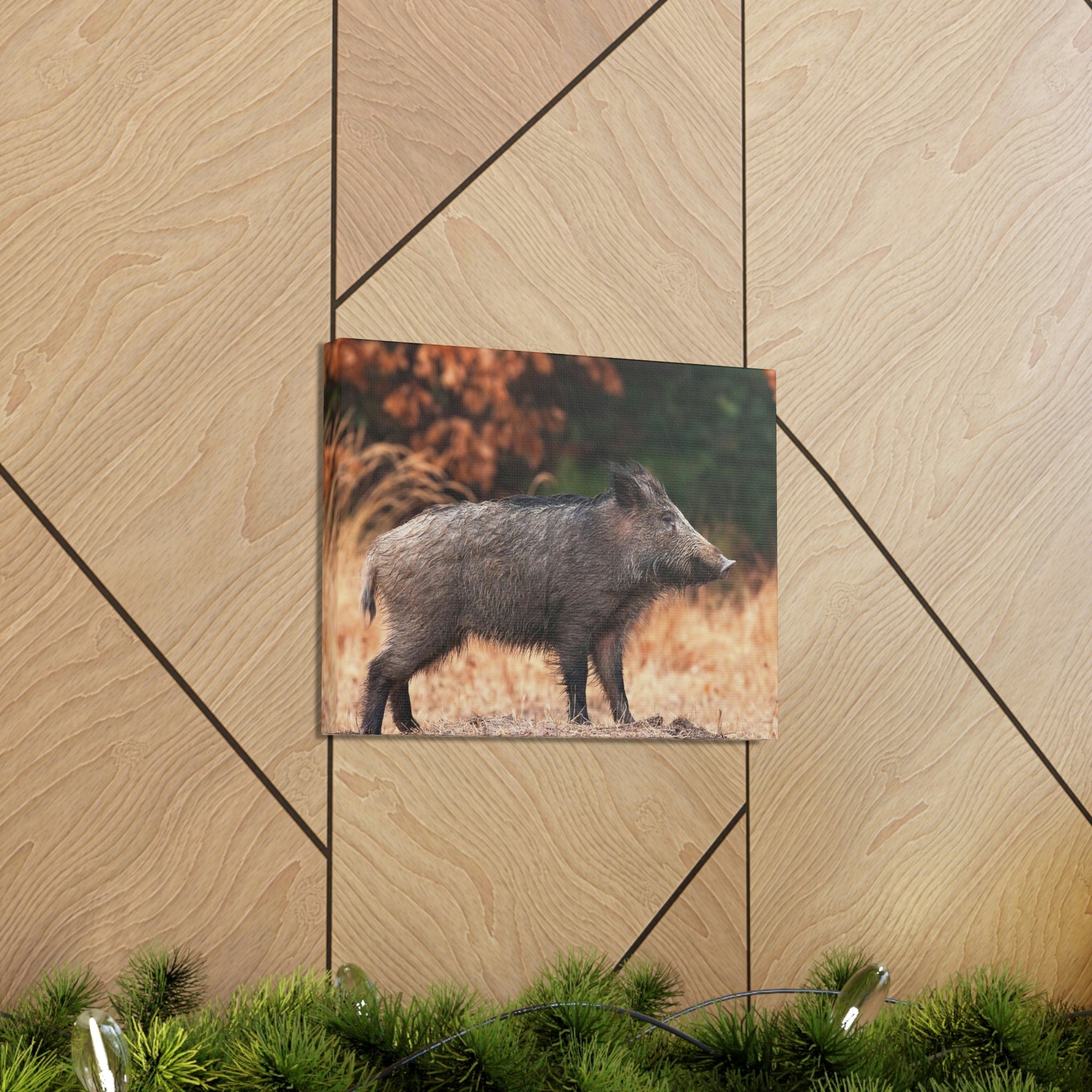 Scripture Walls Majestic Boar Art Majestic Boar Print Animal Wall Art Wildlife Canvas Prints Wall Art Ready to Hang Unframed-Express Your Love Gifts